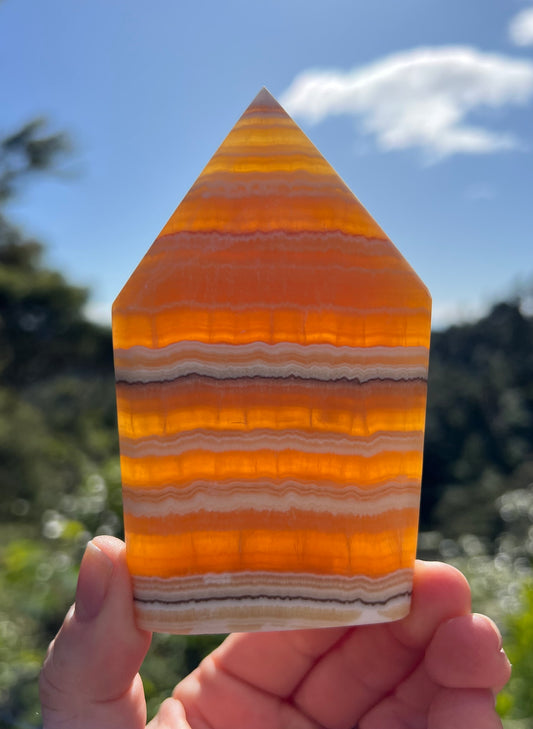 Banded Banded Calcite Flame