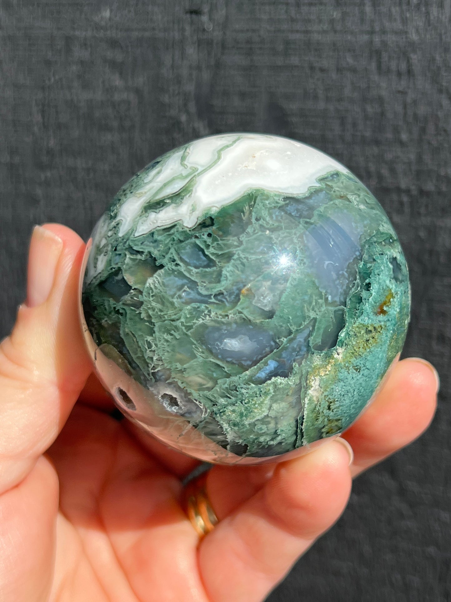 Moss Agate Sphere