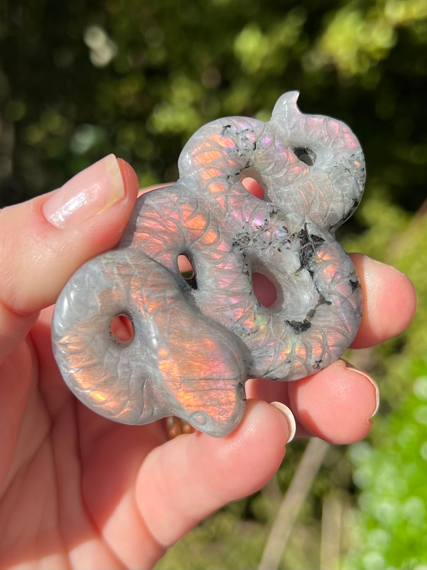 Sunset/Purple Labradorite Snake