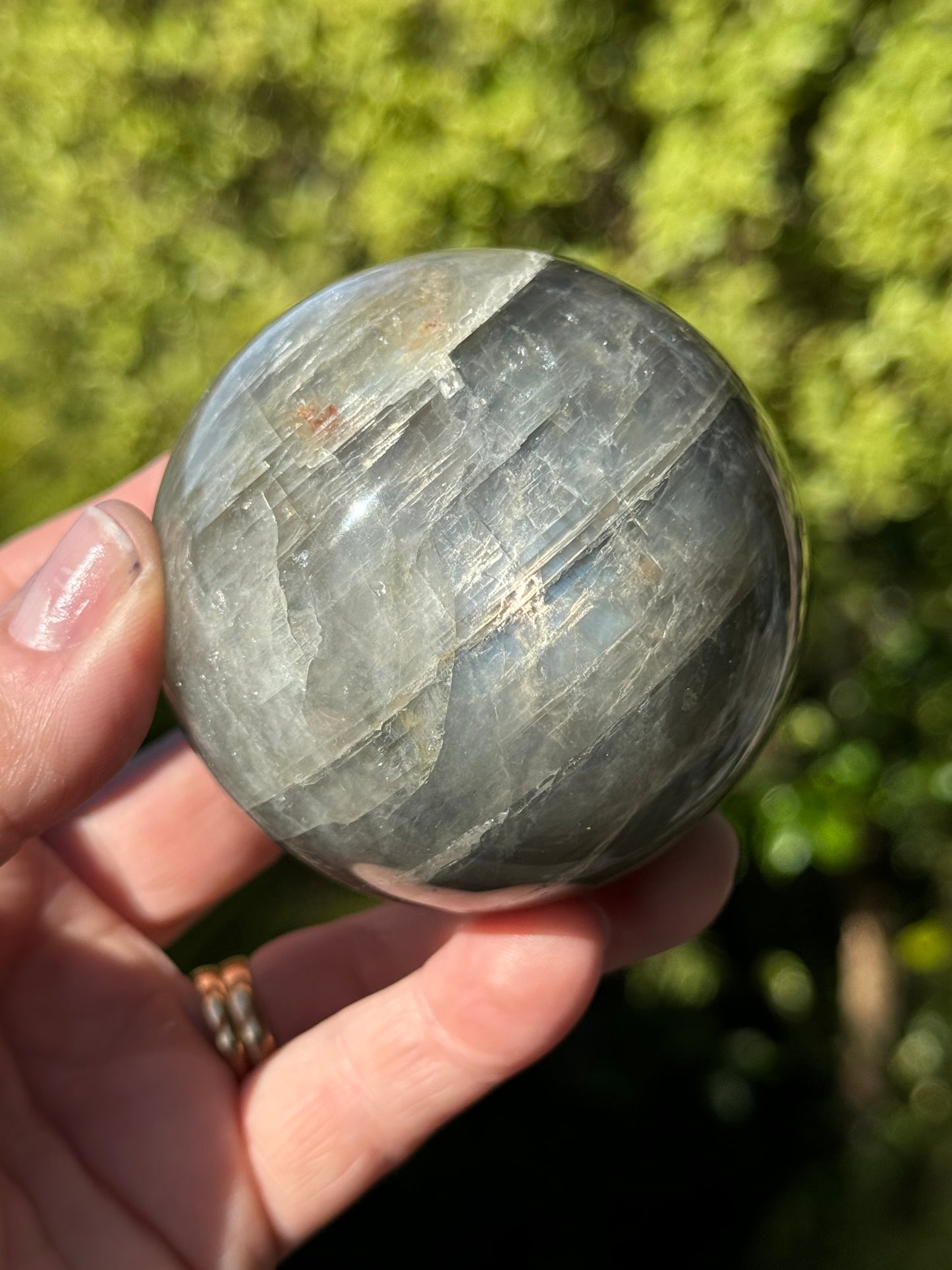 Black Moonstone Sphere