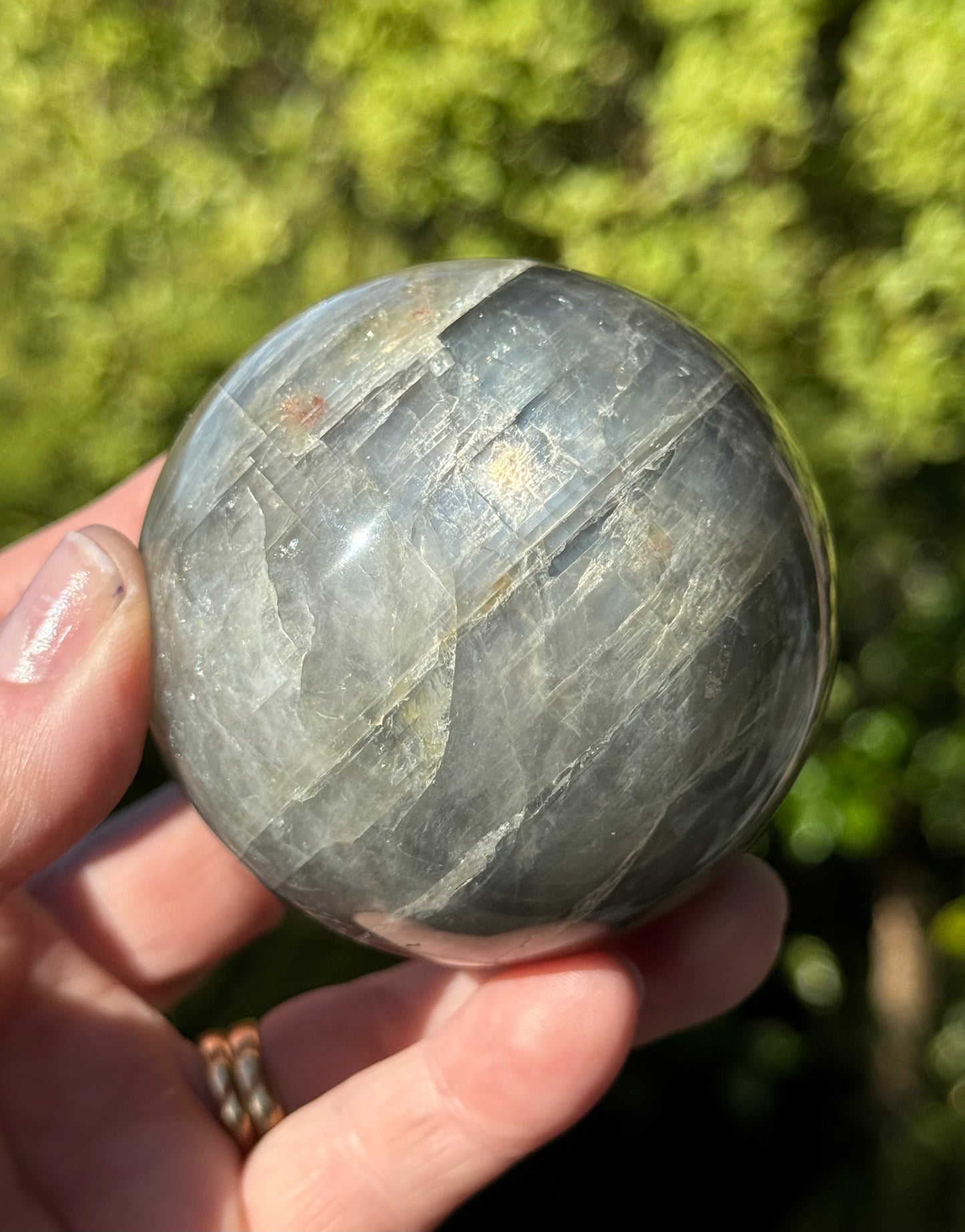 Black Moonstone Sphere