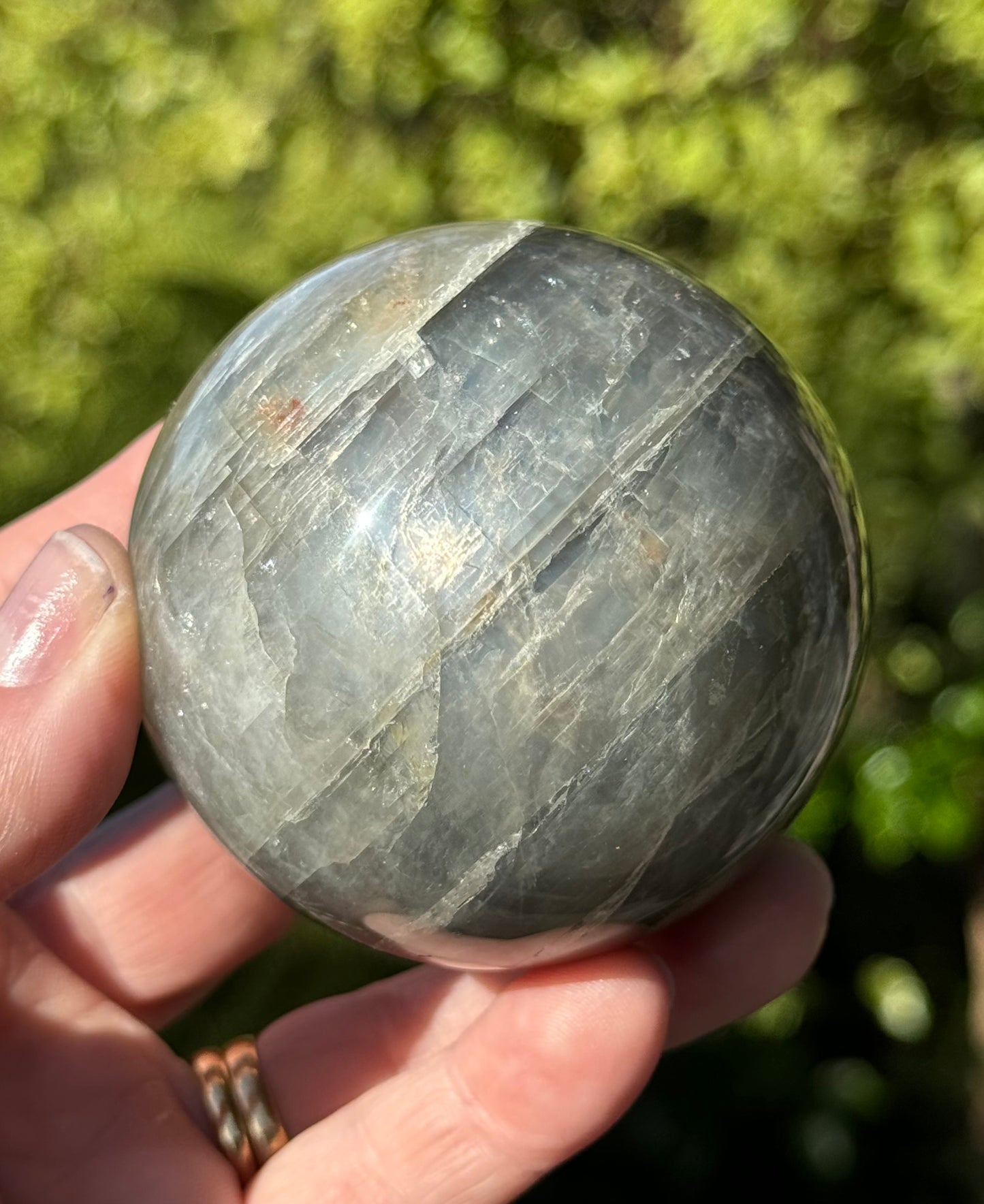 Black Moonstone Sphere