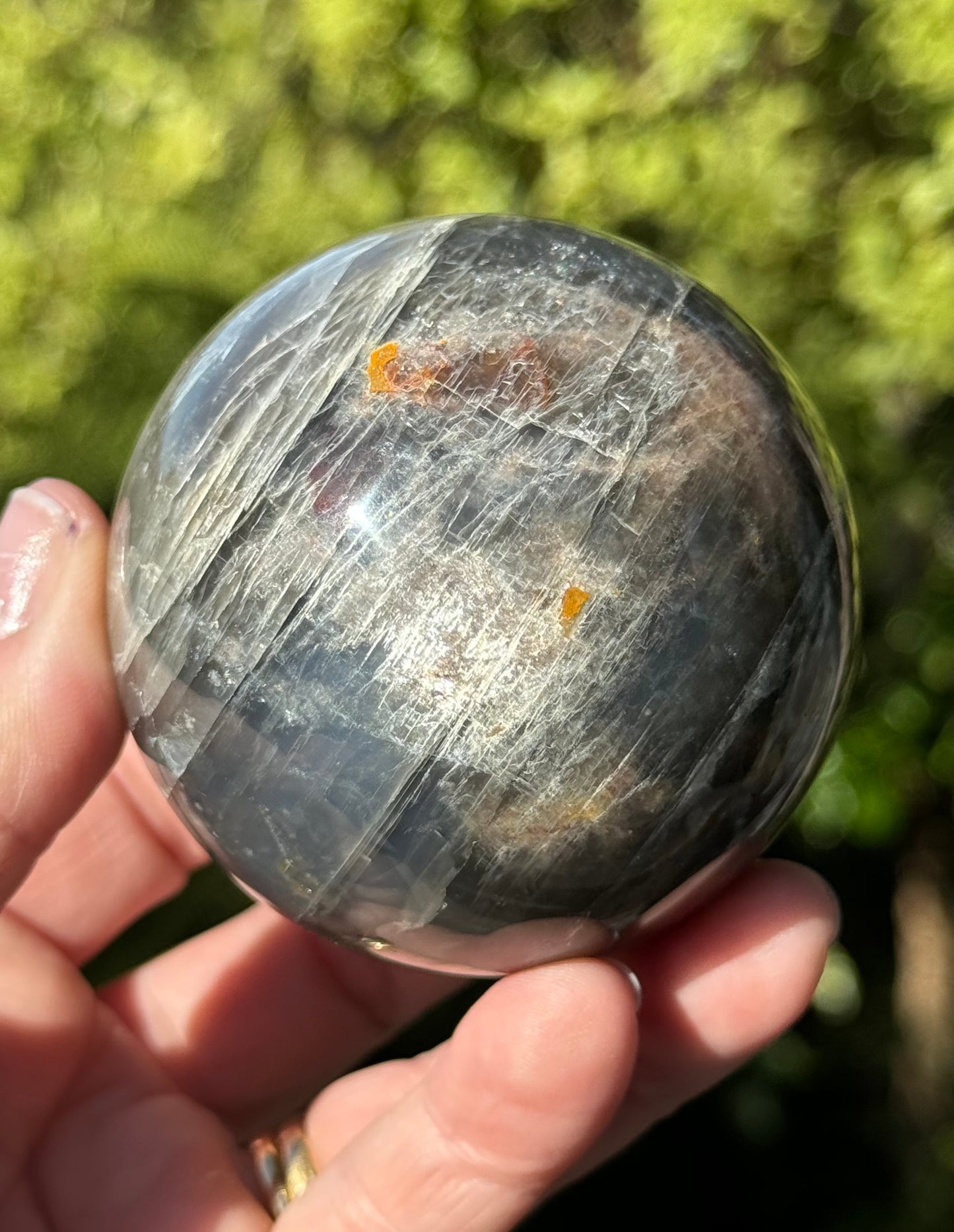 Black Moonstone Sphere