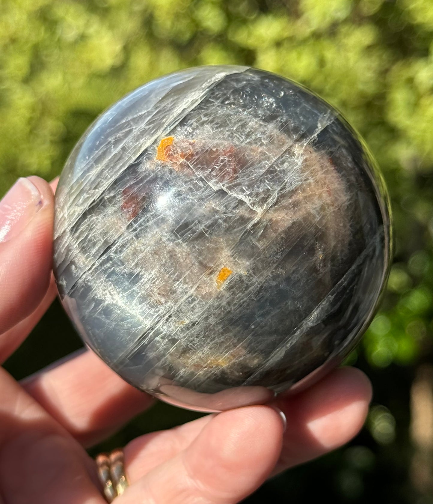 Black Moonstone Sphere