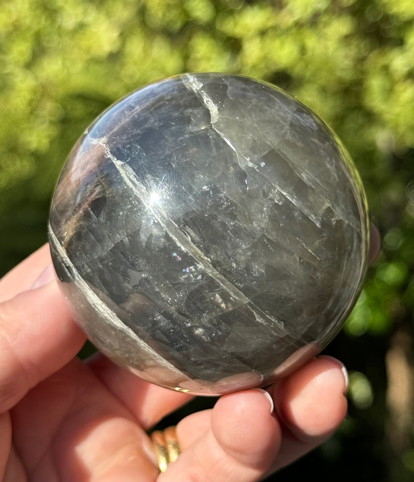 Black Moonstone Sphere