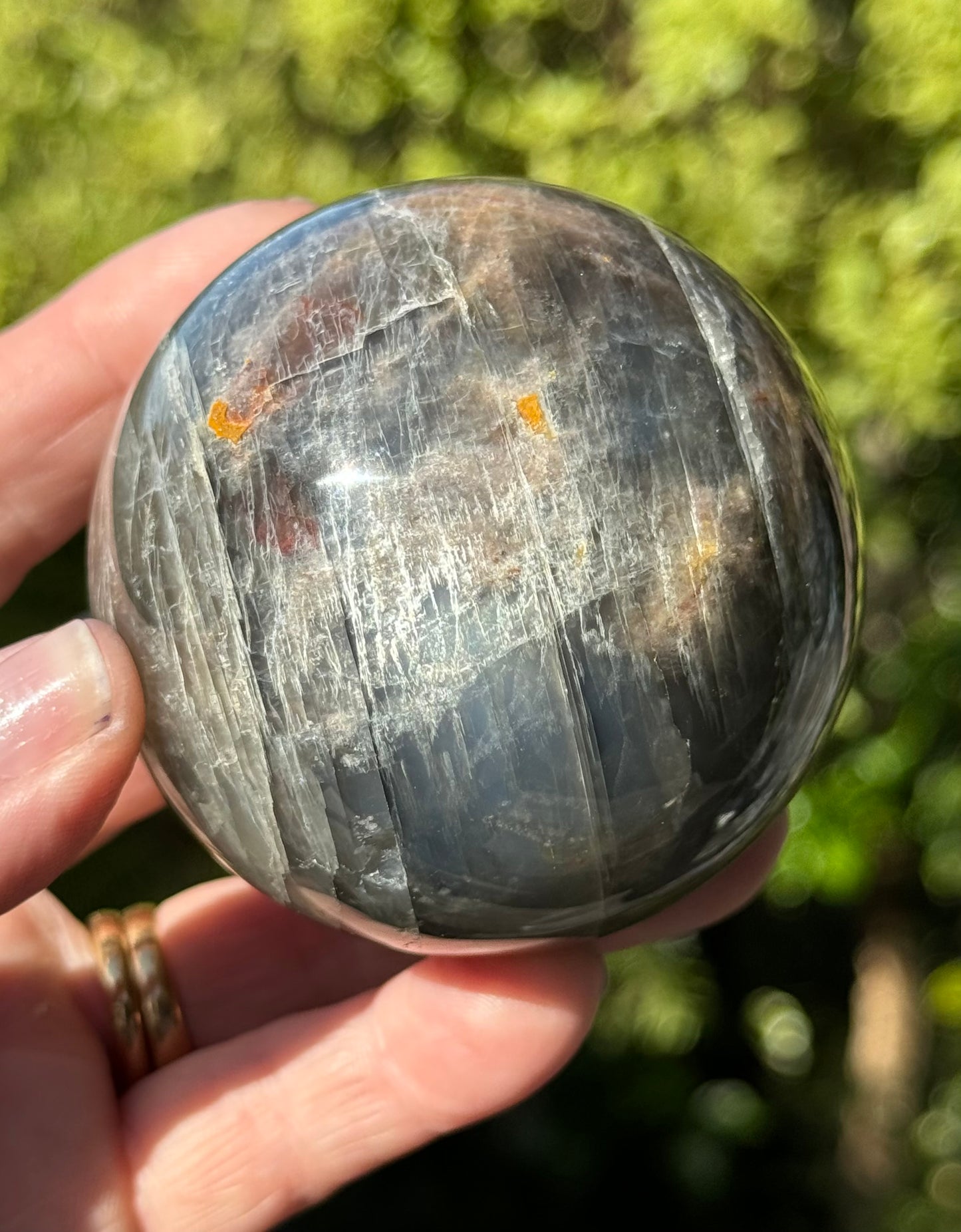 Black Moonstone Sphere