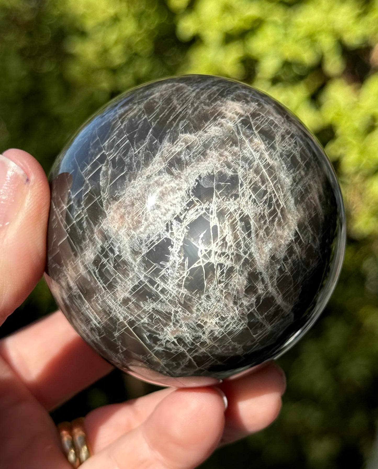 Black Moonstone Sphere