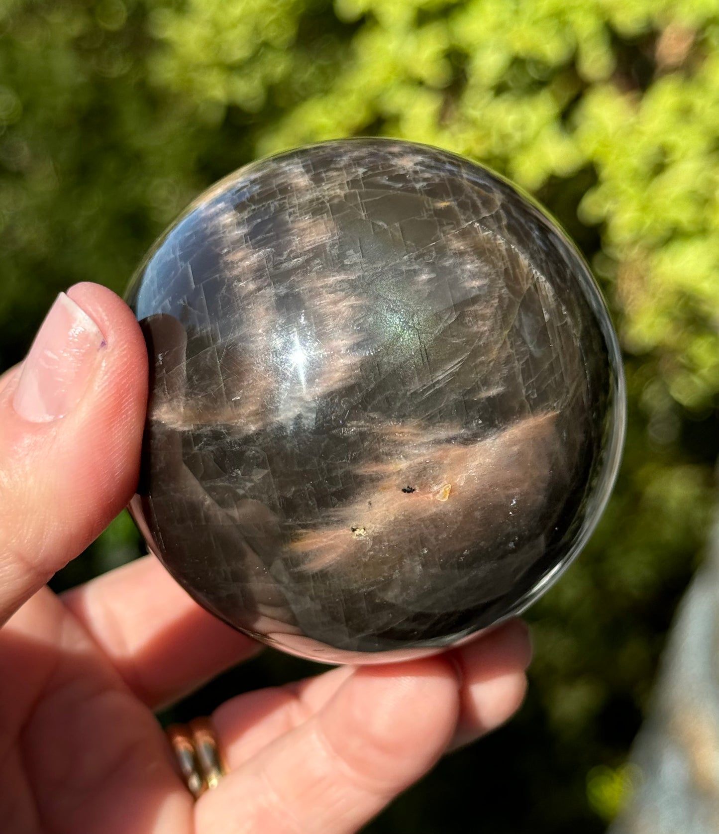 Black Moonstone Sphere