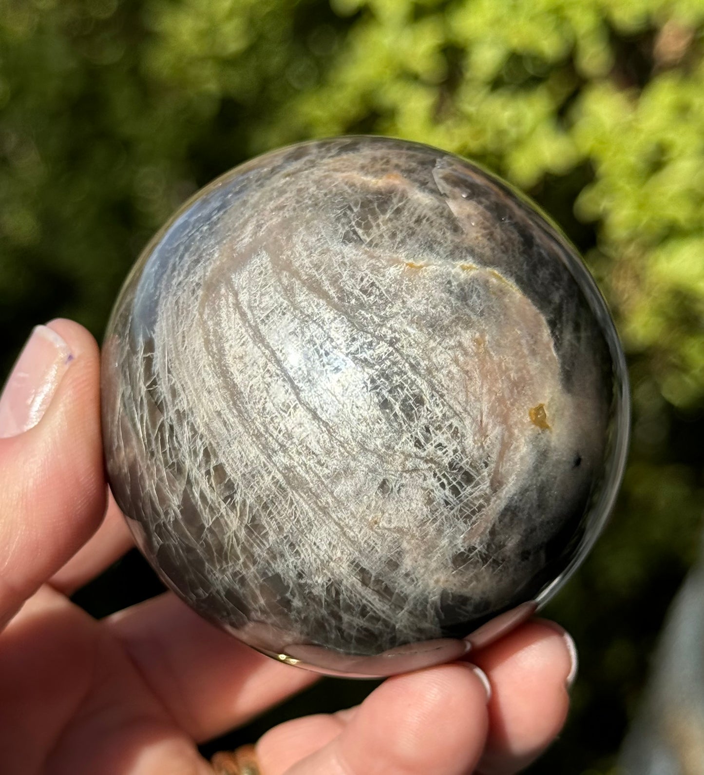 Black Moonstone Sphere