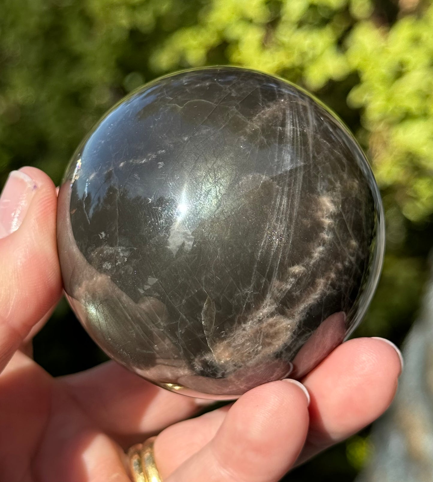 Black Moonstone Sphere