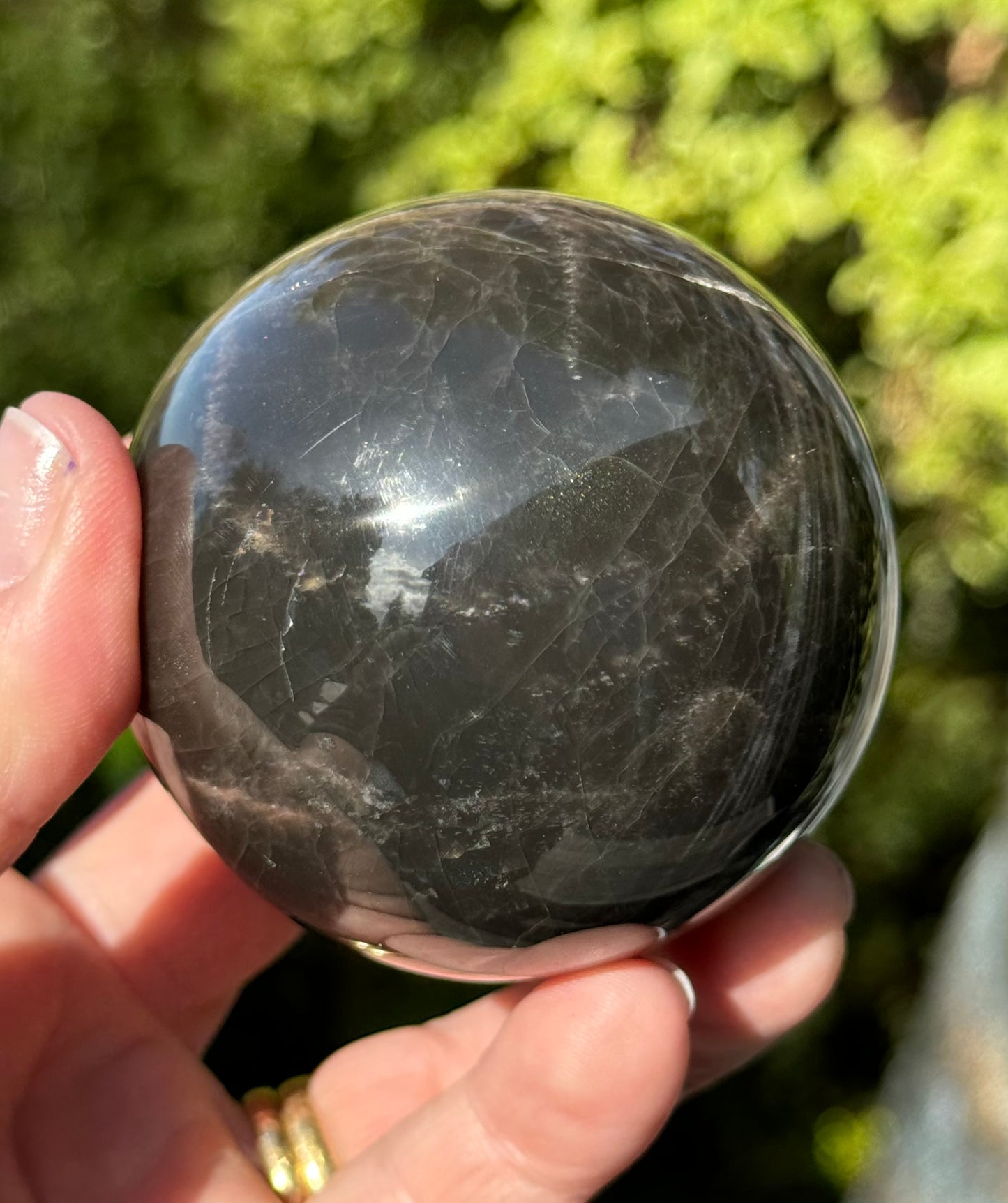 Black Moonstone Sphere