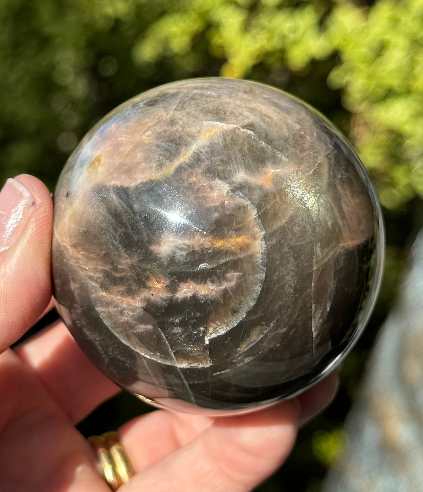 Black Moonstone Sphere