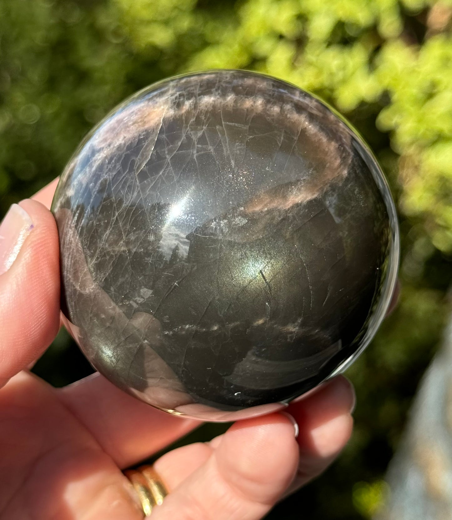 Black Moonstone Sphere