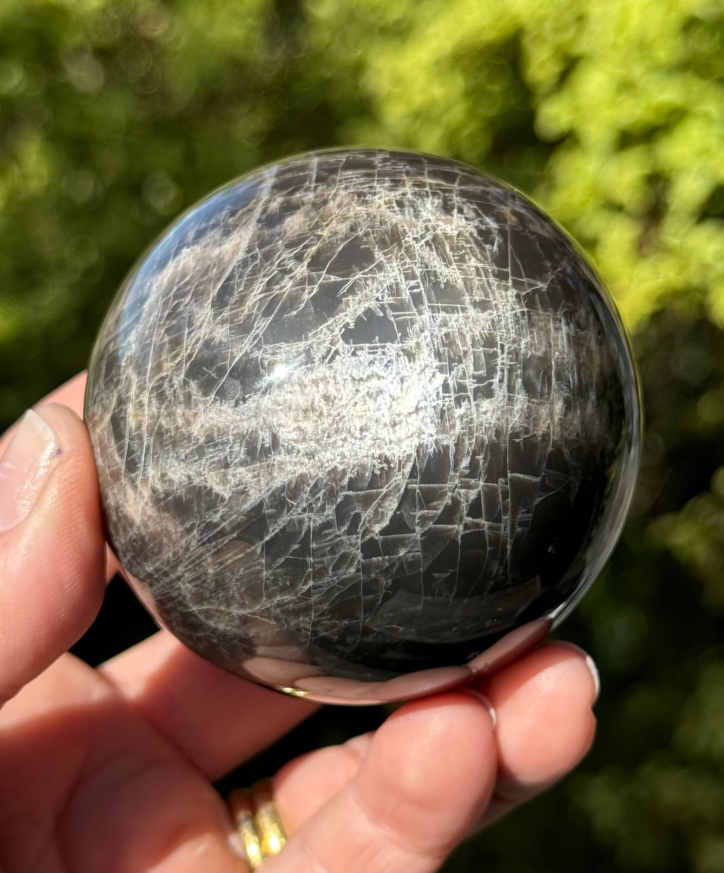 Black Moonstone Sphere