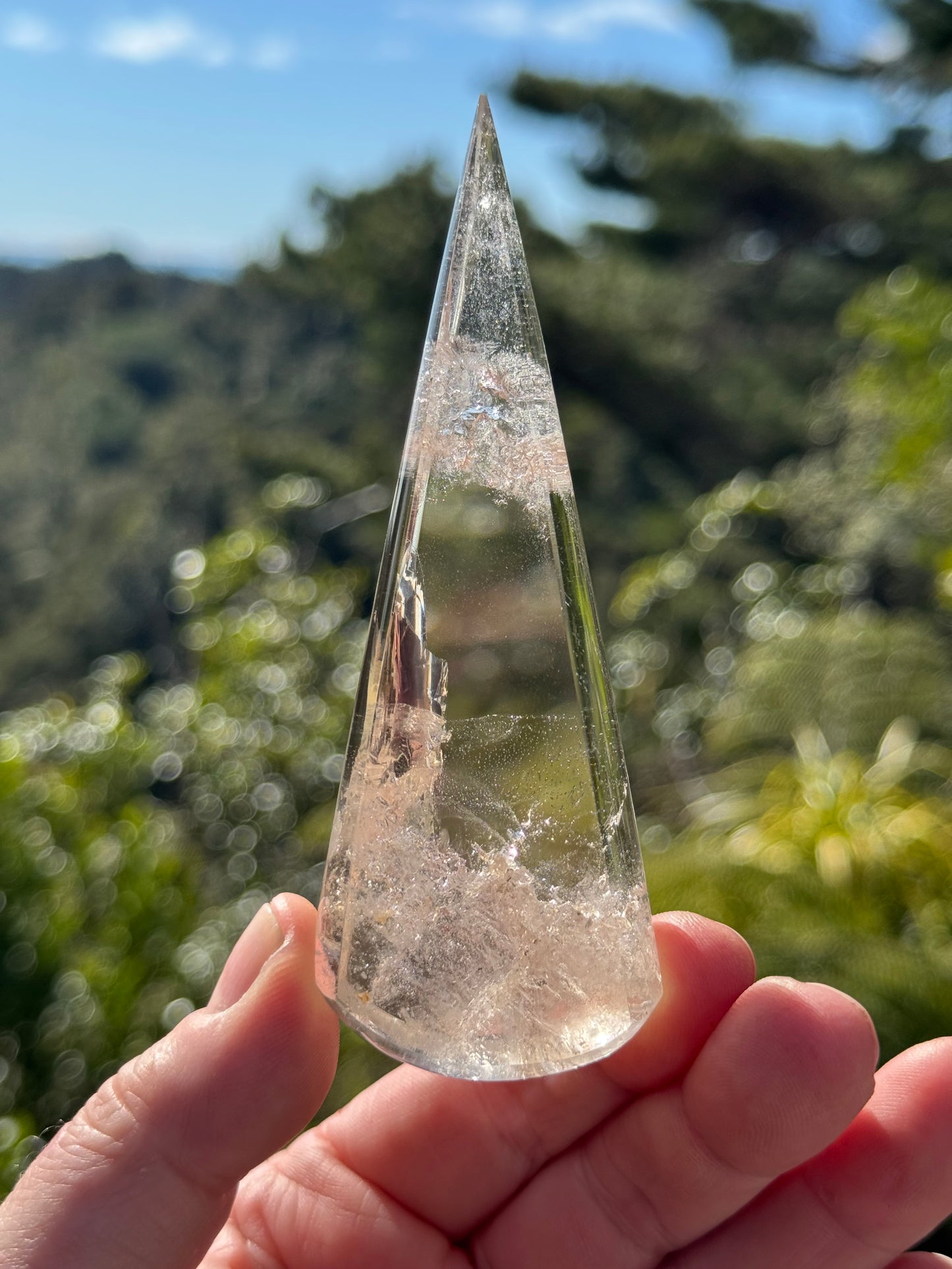 Smoky Quartz Teardrop on stand
