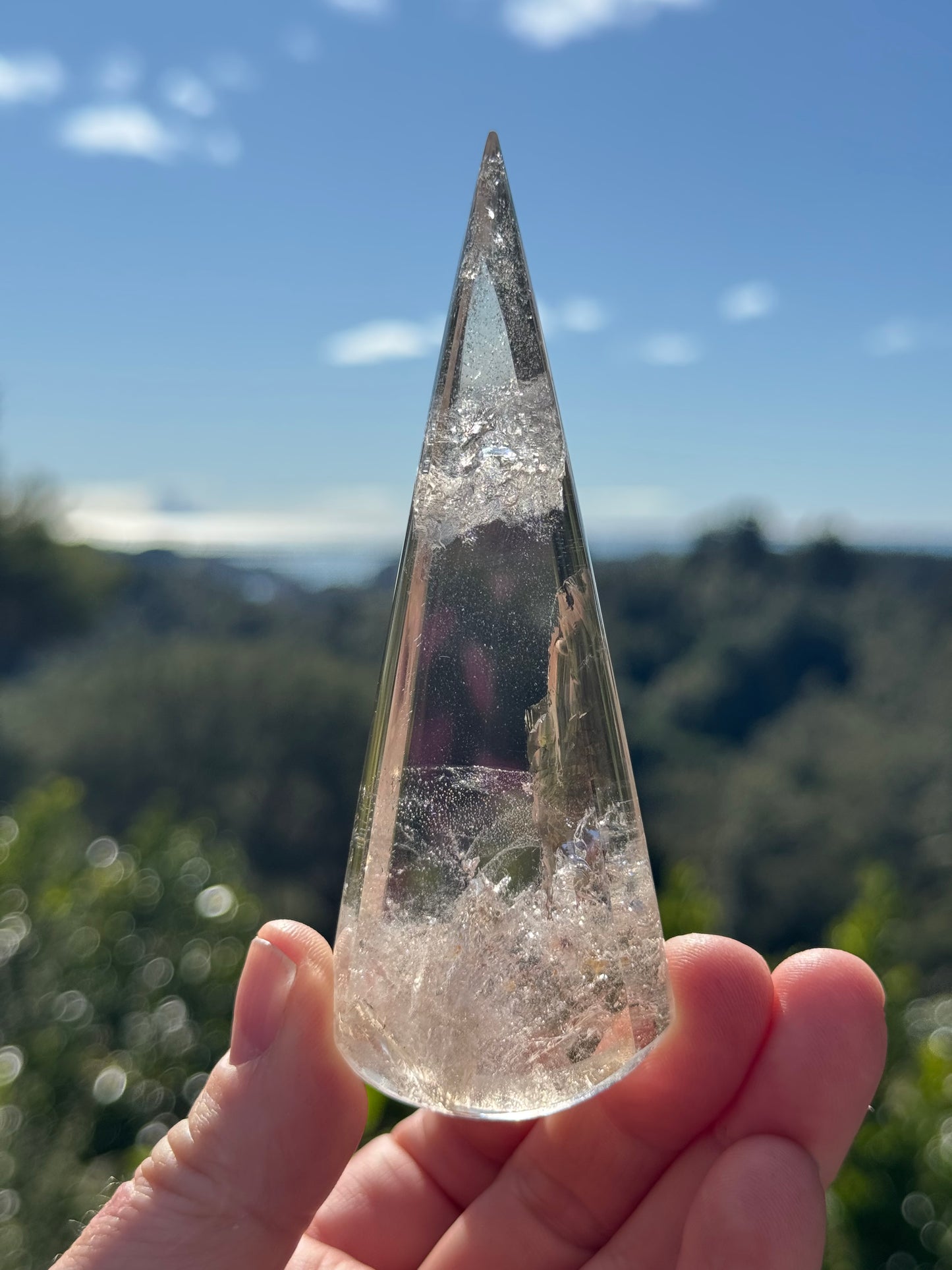 Smoky Quartz Teardrop on stand