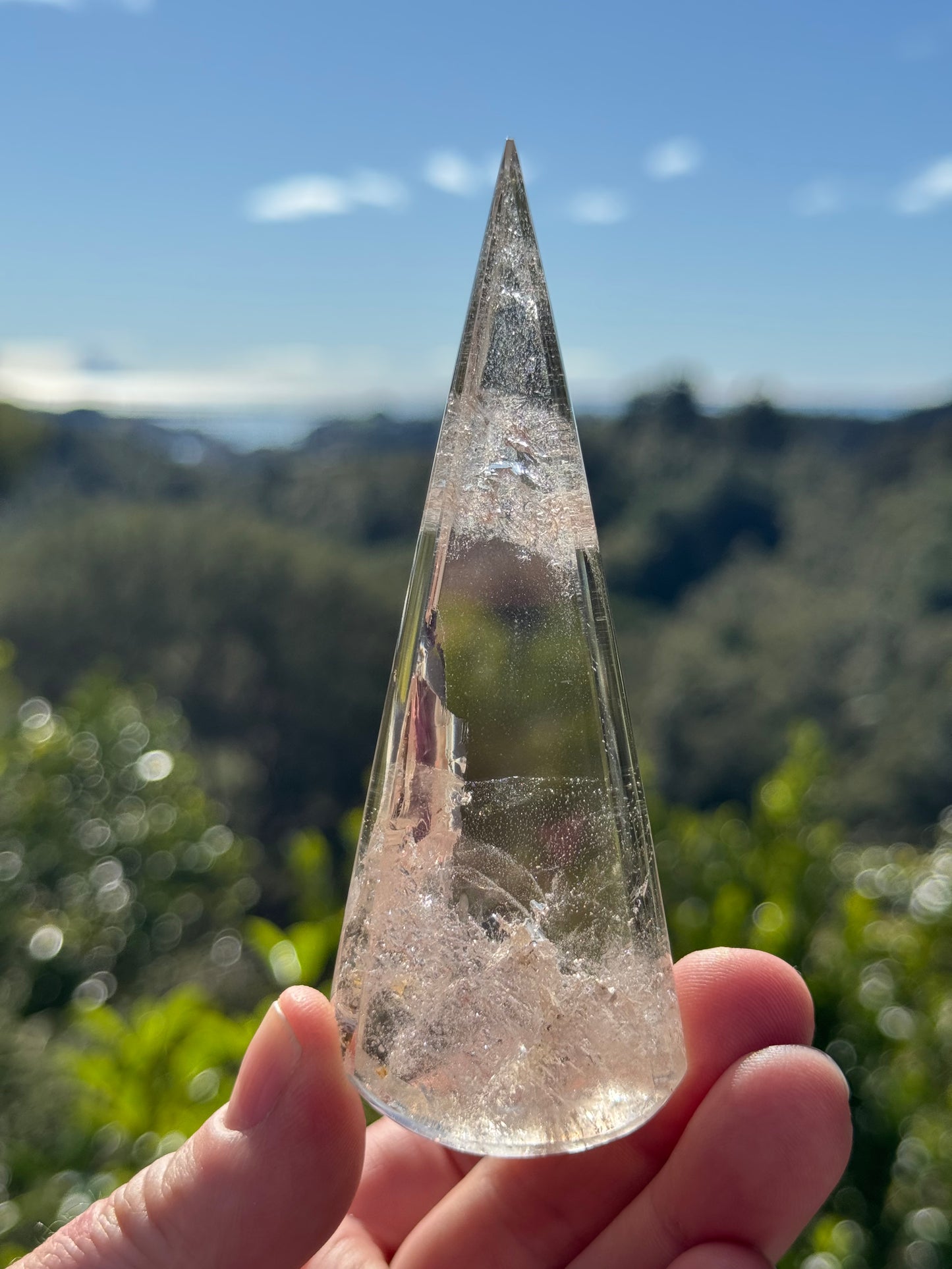 Smoky Quartz Teardrop on stand