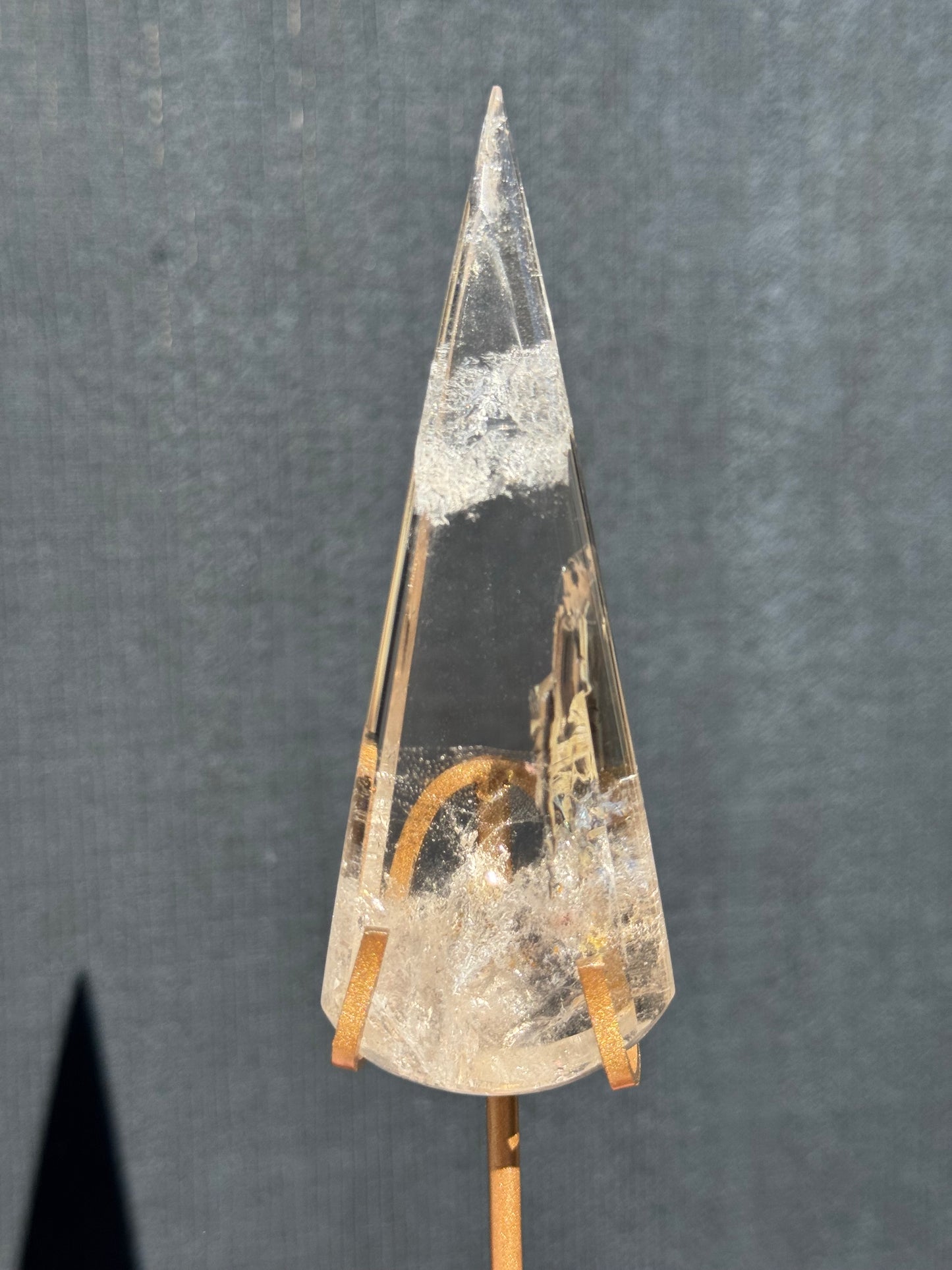 Smoky Quartz Teardrop on stand