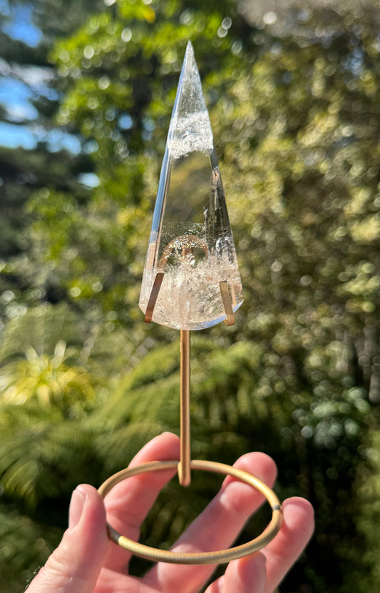 Smoky Quartz Teardrop on stand