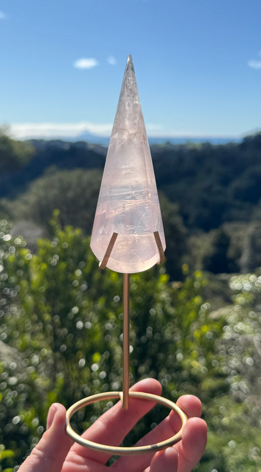 Girasol Rose Quartz Teardrop