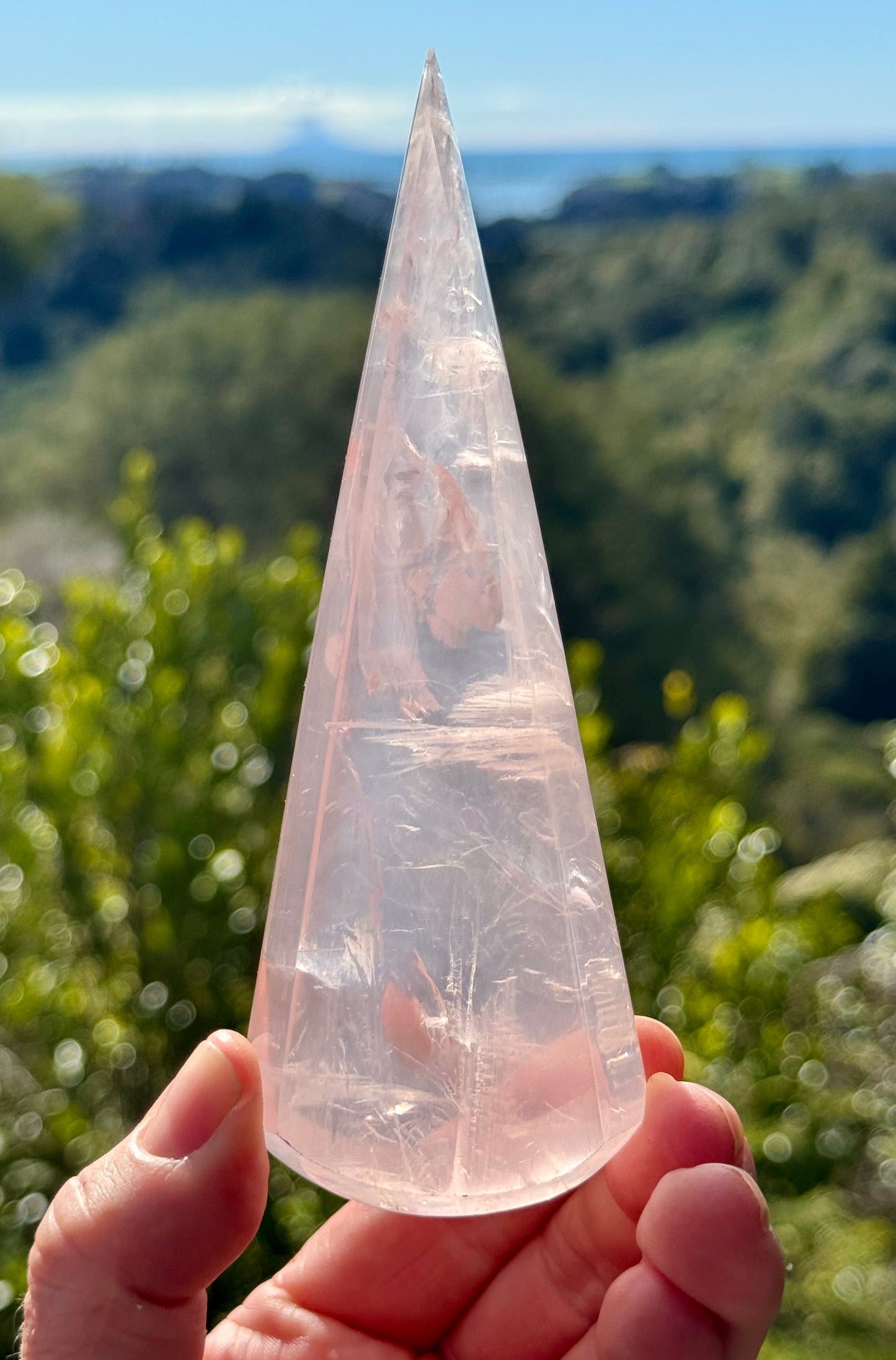 Girasol Rose Quartz Teardrop