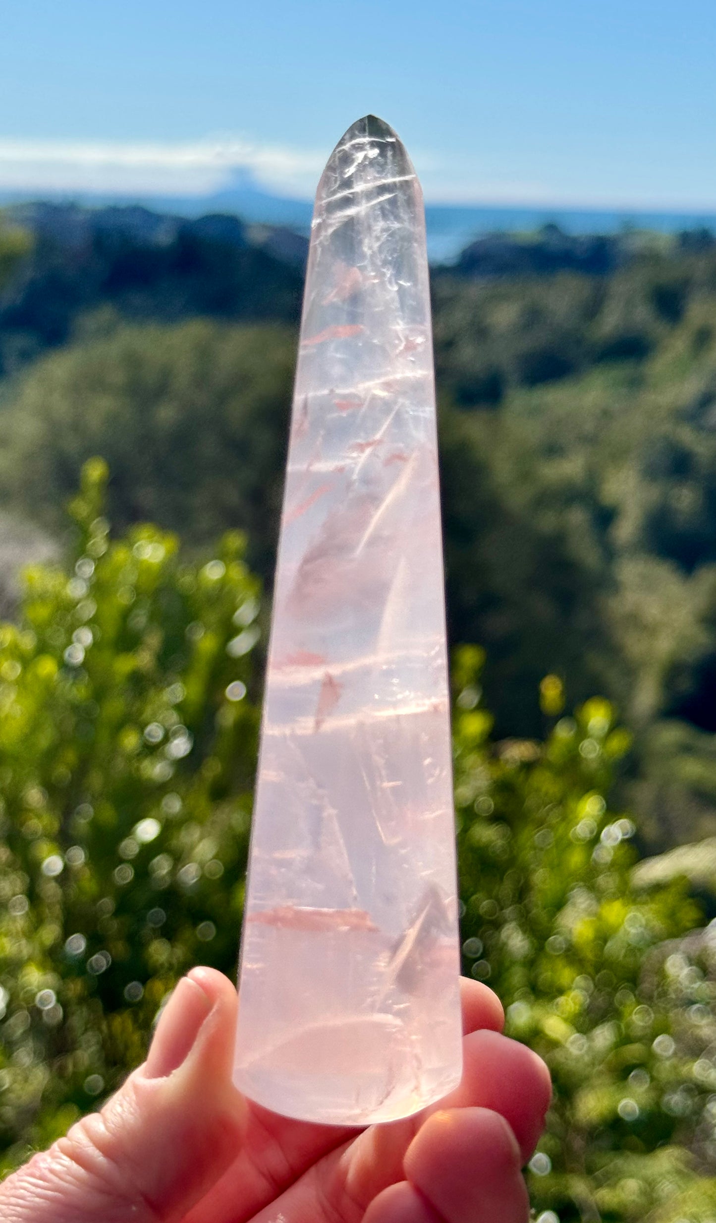 Girasol Rose Quartz Teardrop