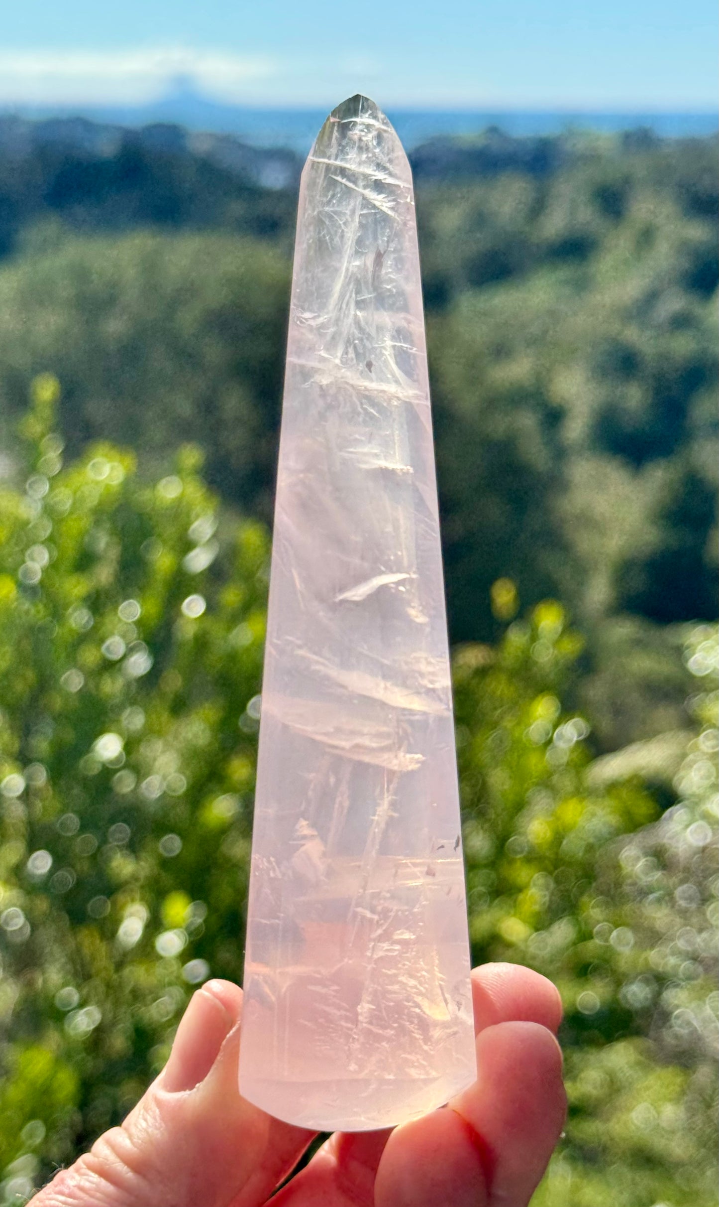 Girasol Rose Quartz Teardrop