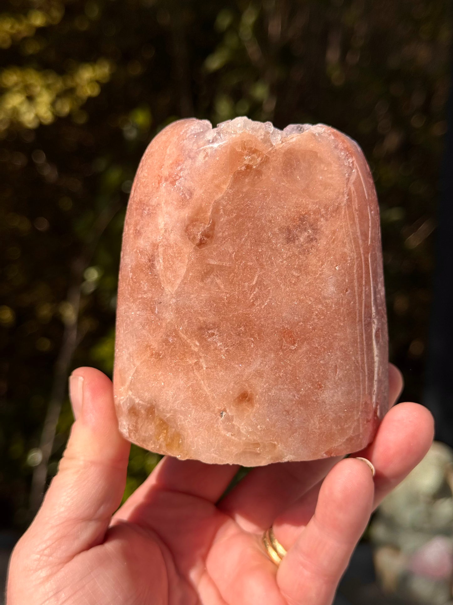 Pink Amethyst Druzy Freeform
