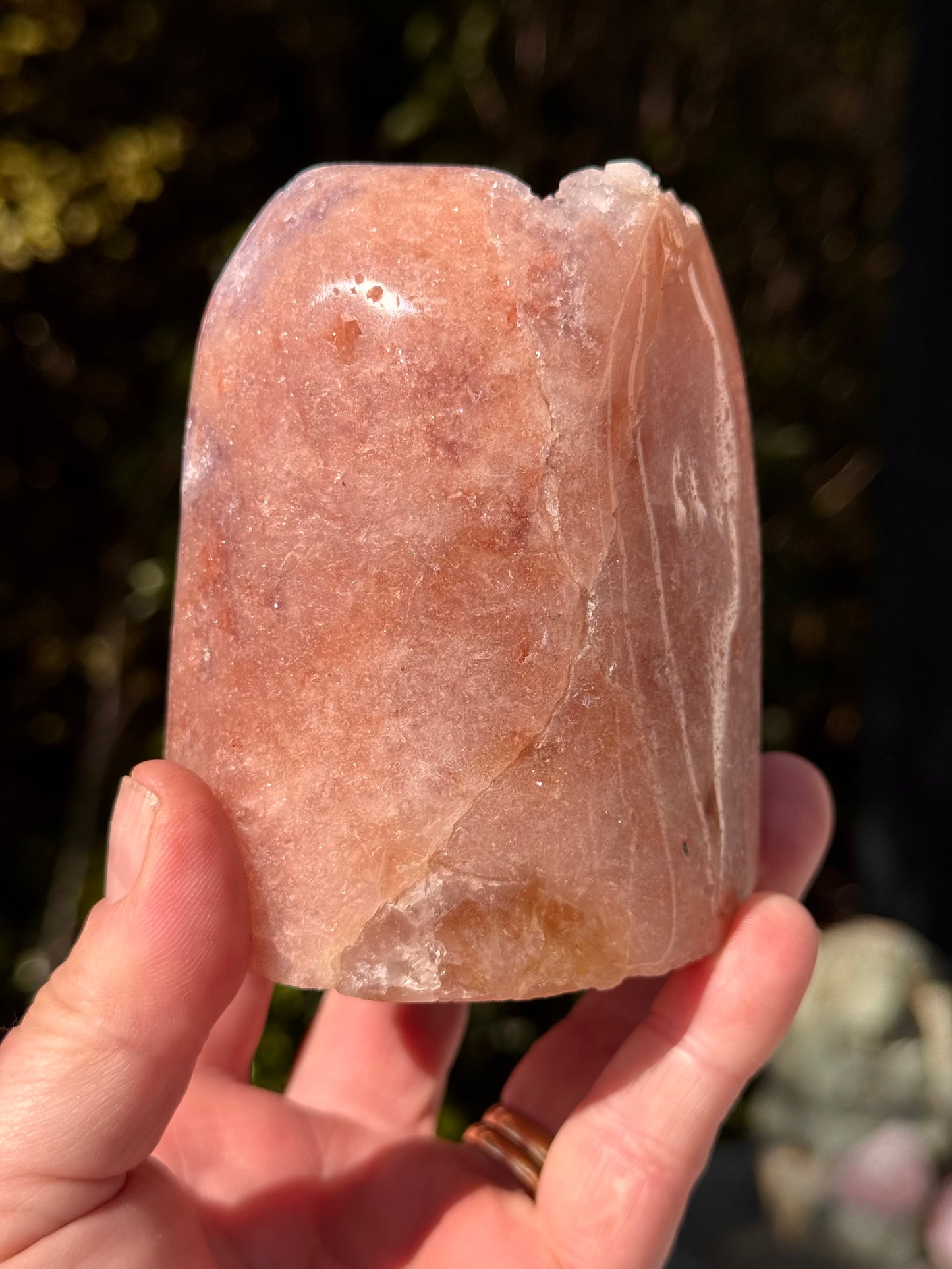 Pink Amethyst Druzy Freeform