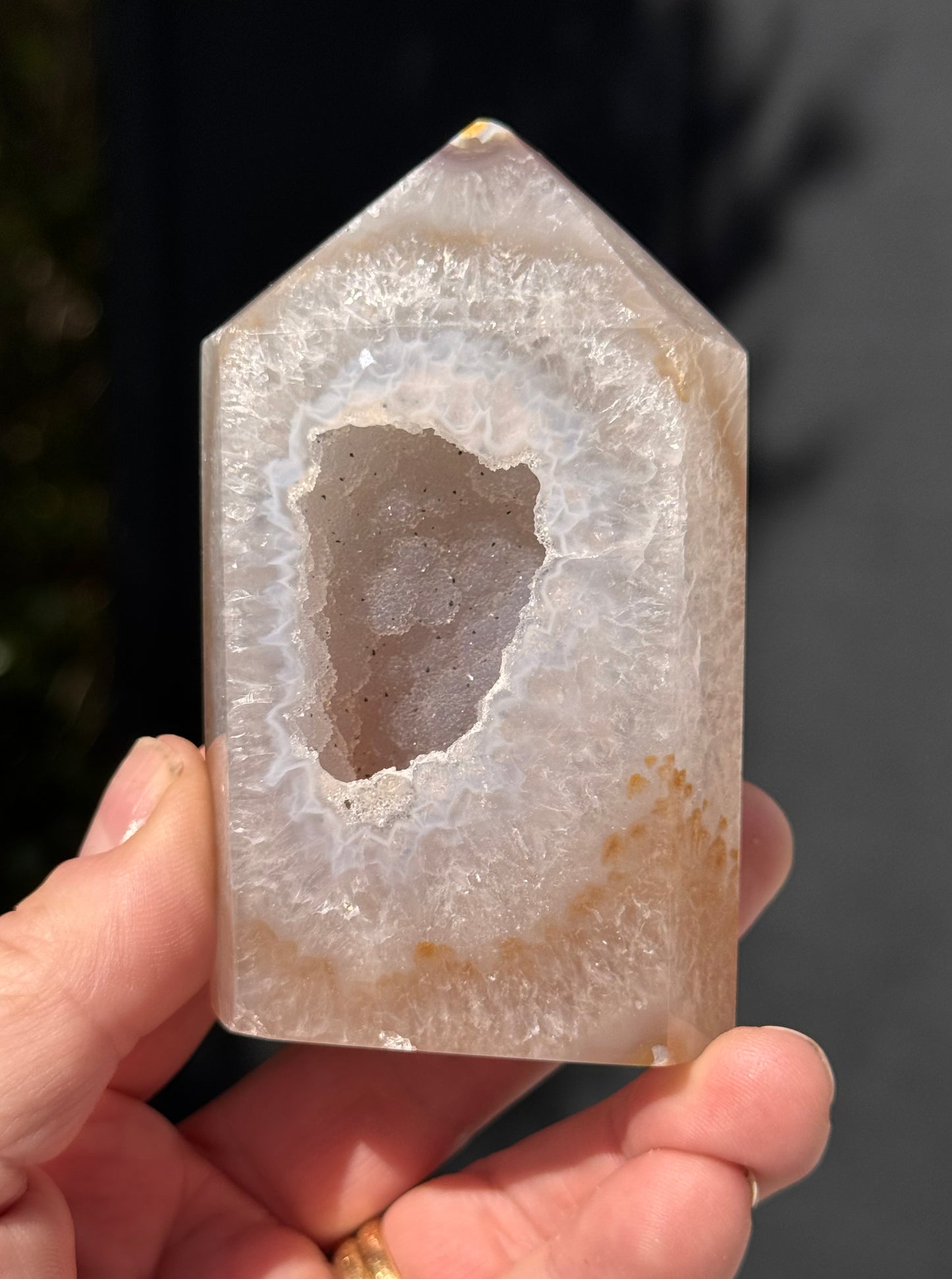 Druzy Agate Obelisk 4