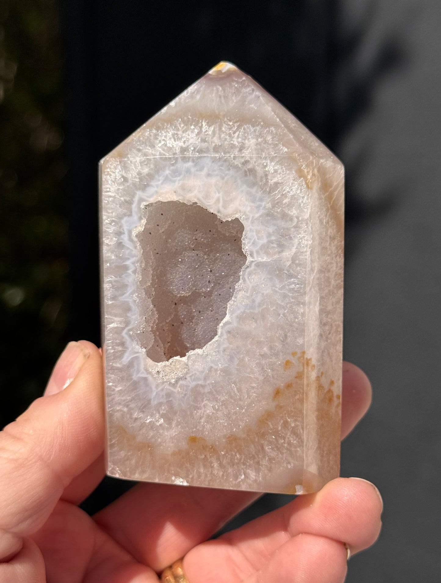 Druzy Agate Obelisk 4