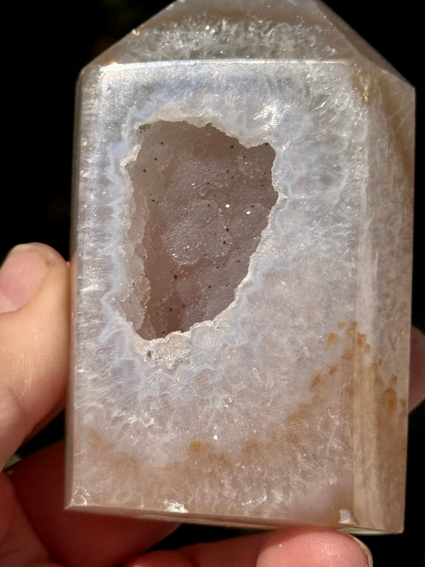 Druzy Agate Obelisk 4