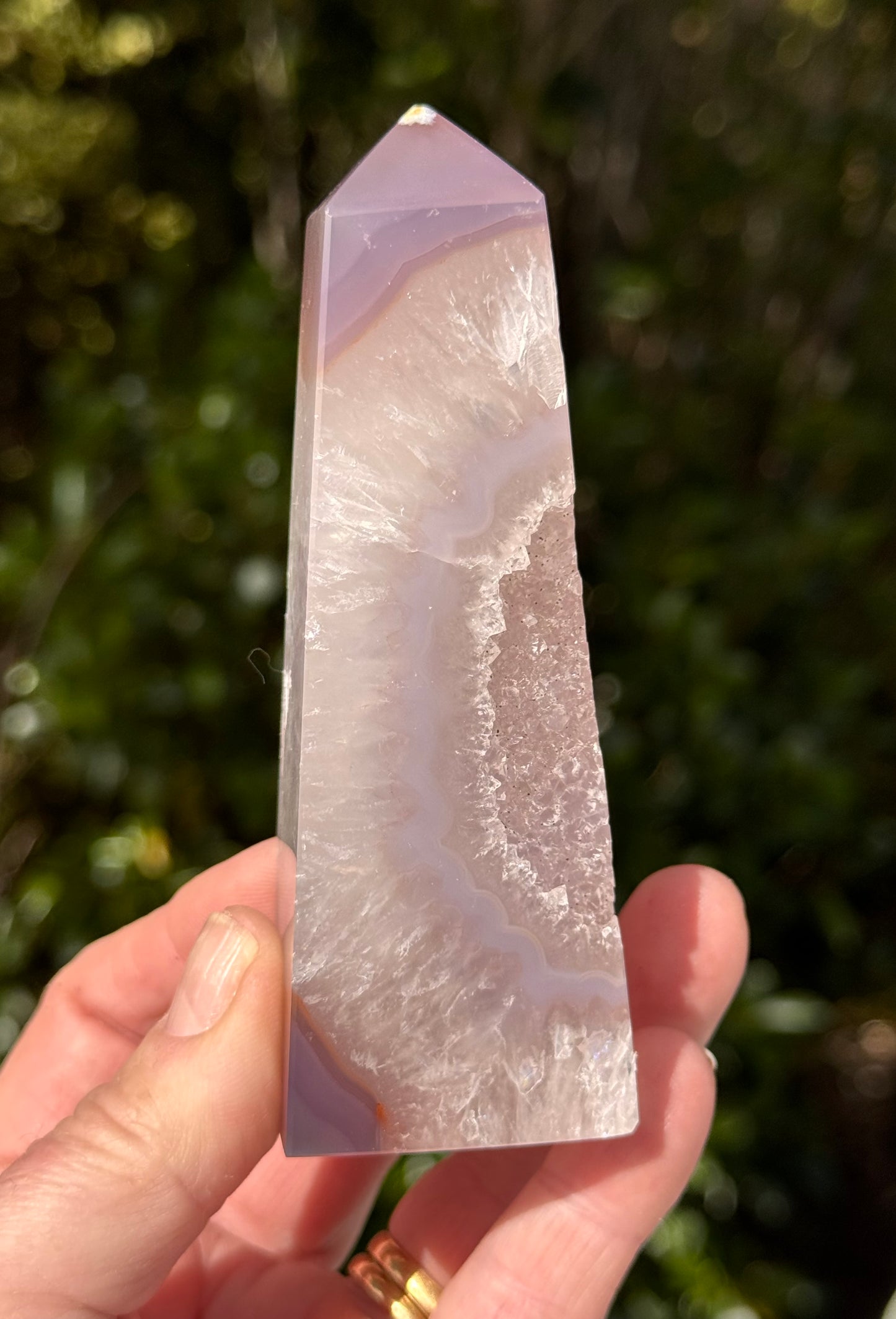 Druzy Agate Obelisk