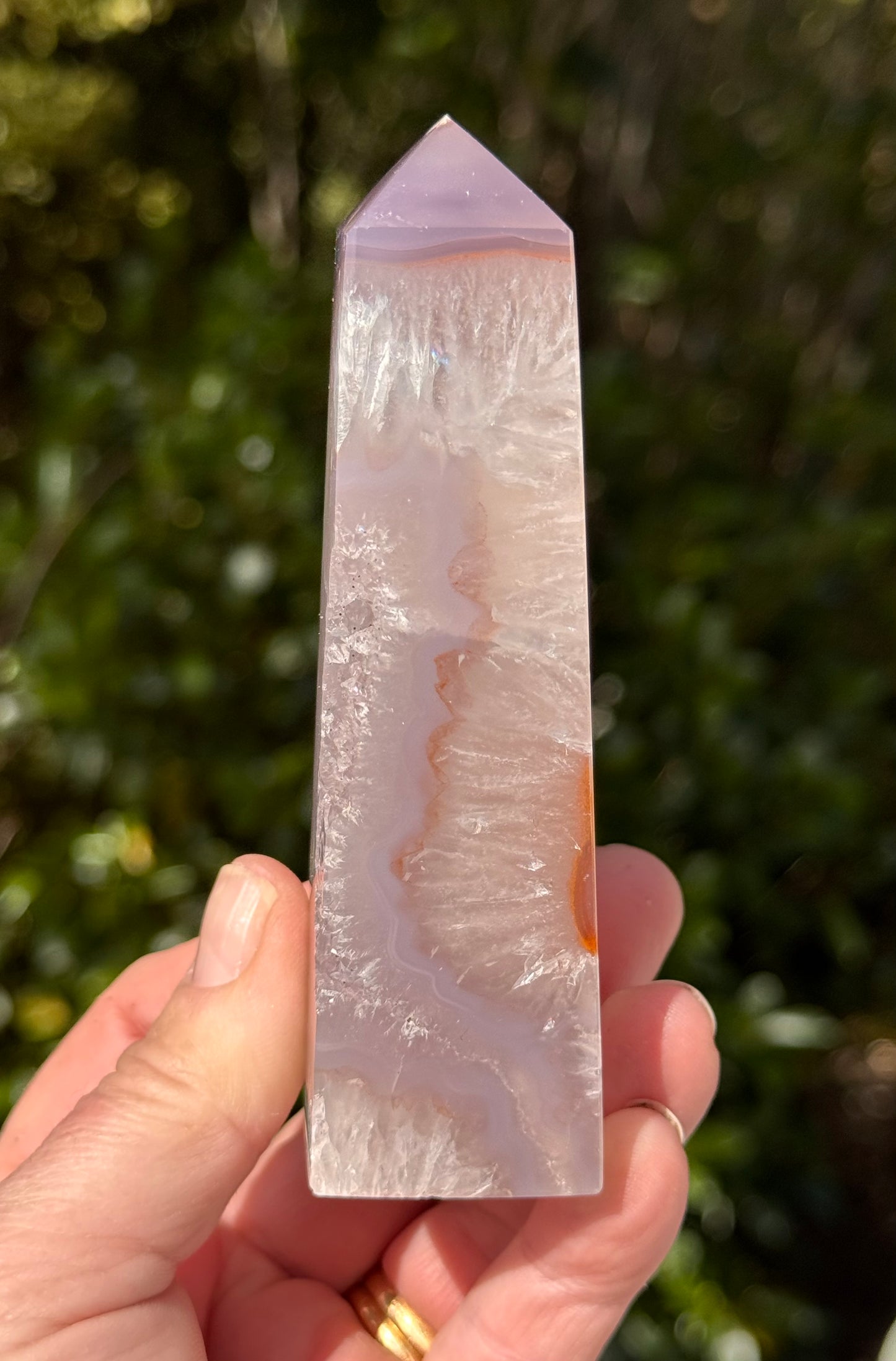 Druzy Agate Obelisk