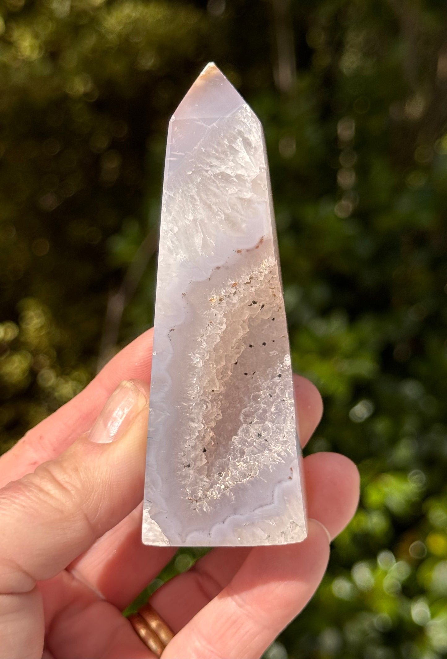 Druzy Agate Obelisk 2