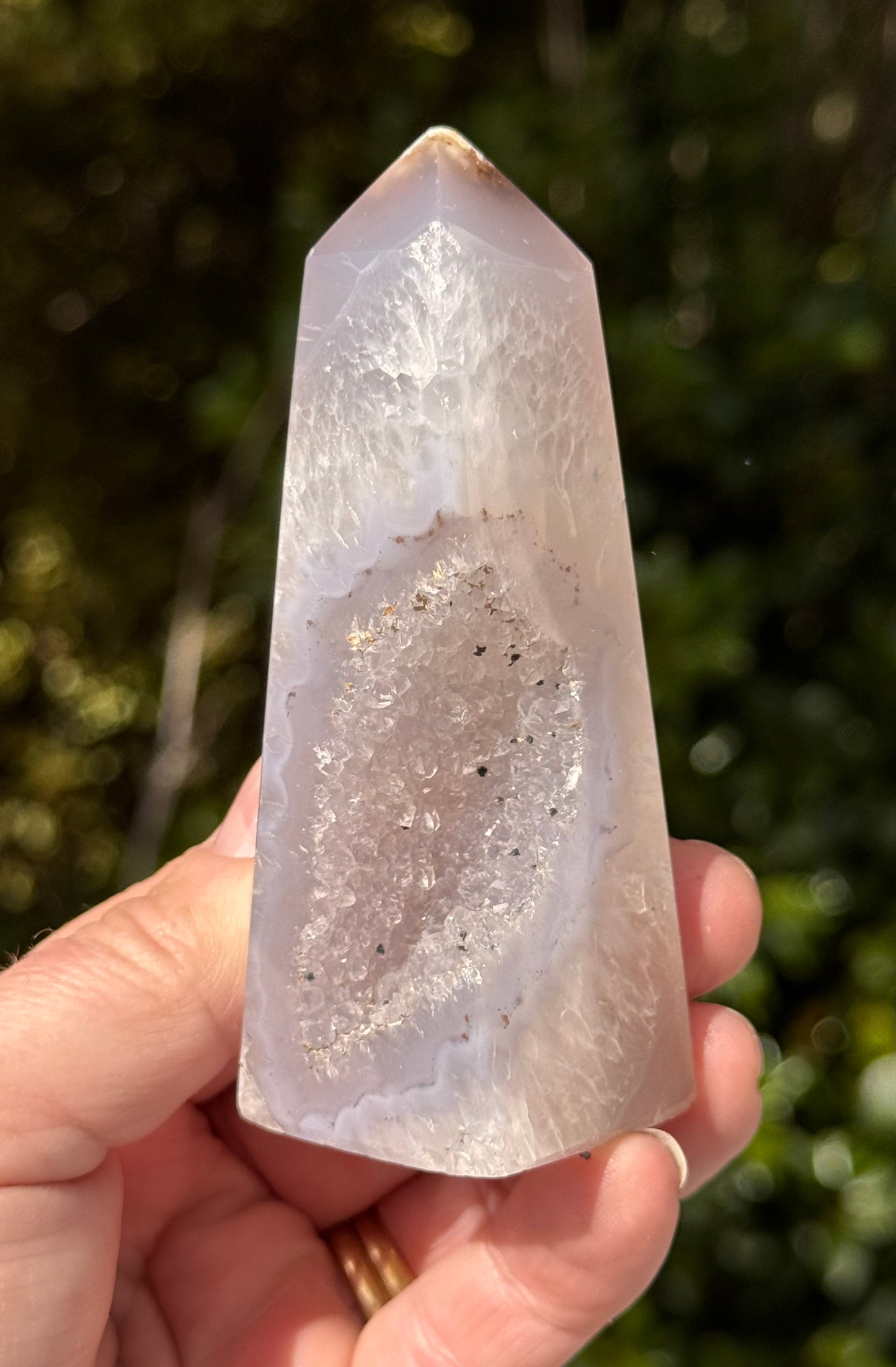 Druzy Agate Obelisk 2