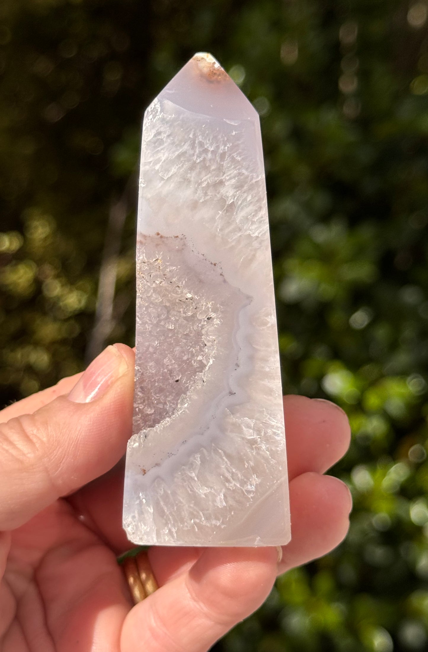 Druzy Agate Obelisk 2