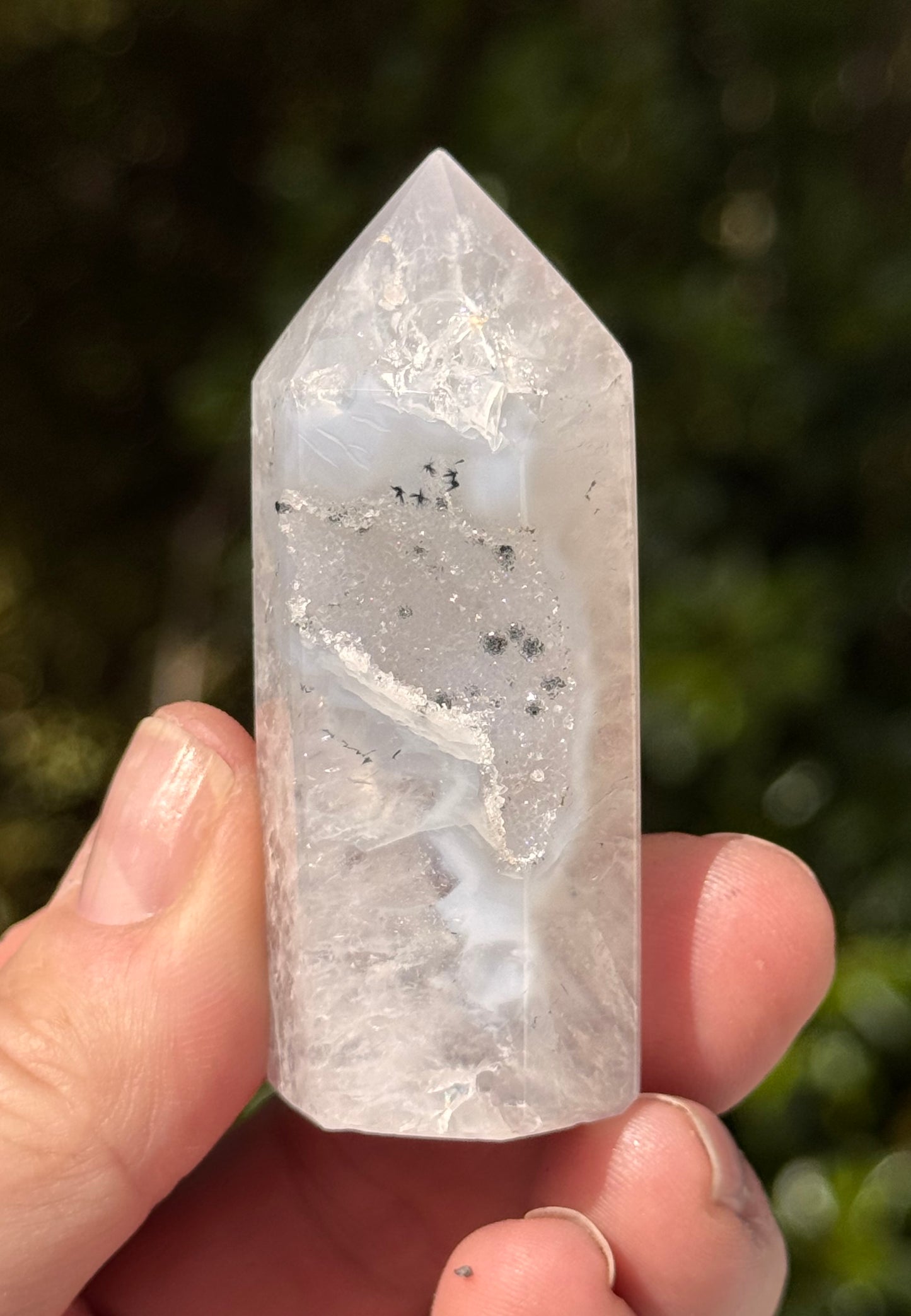 Druzy Agate Obelisk 3