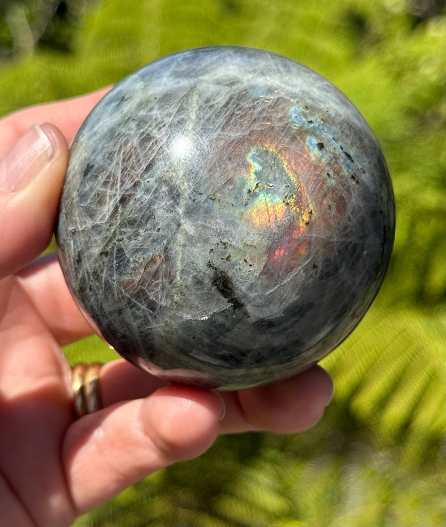 Labradorite Sphere Purple/Mermaid