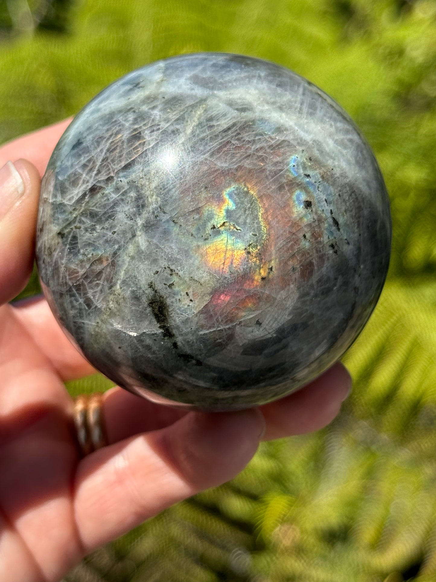 Labradorite Sphere Purple/Mermaid