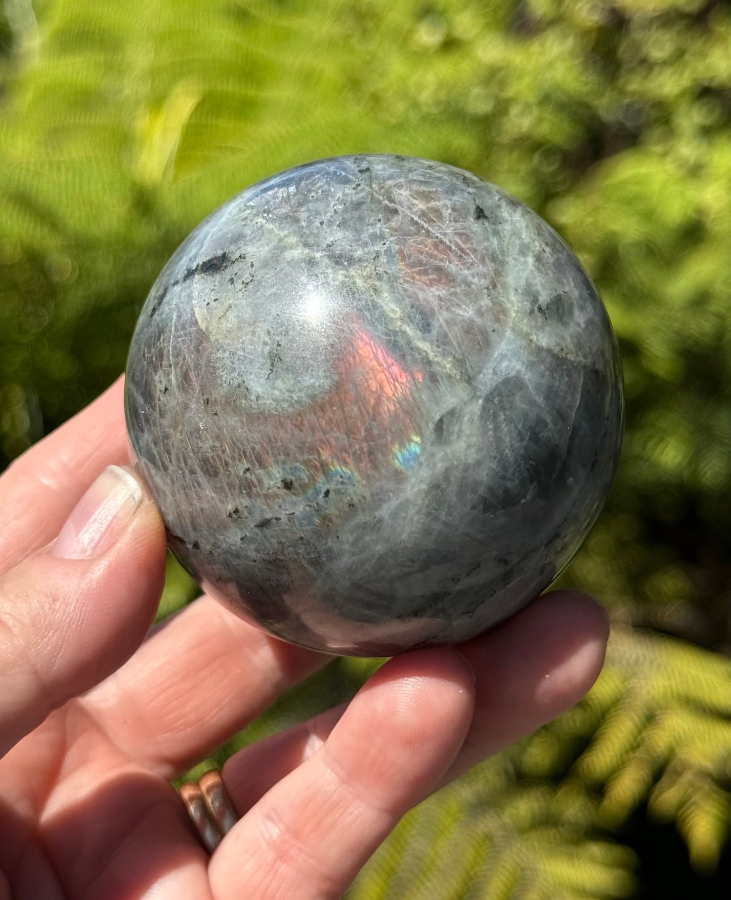 Labradorite Sphere Purple/Mermaid