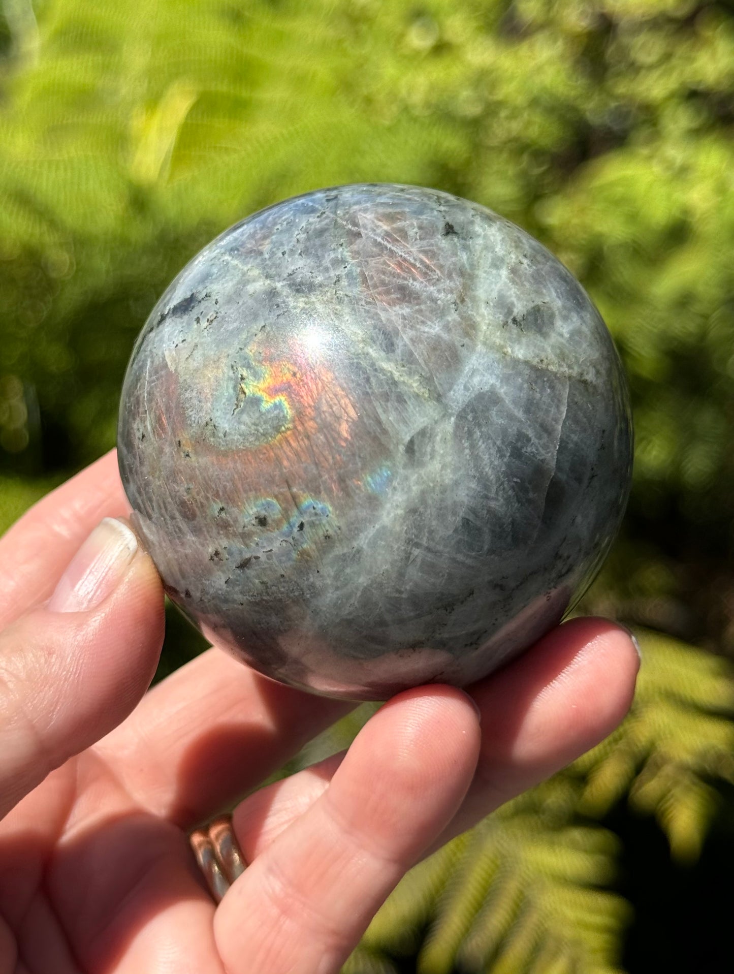 Labradorite Sphere Purple/Mermaid