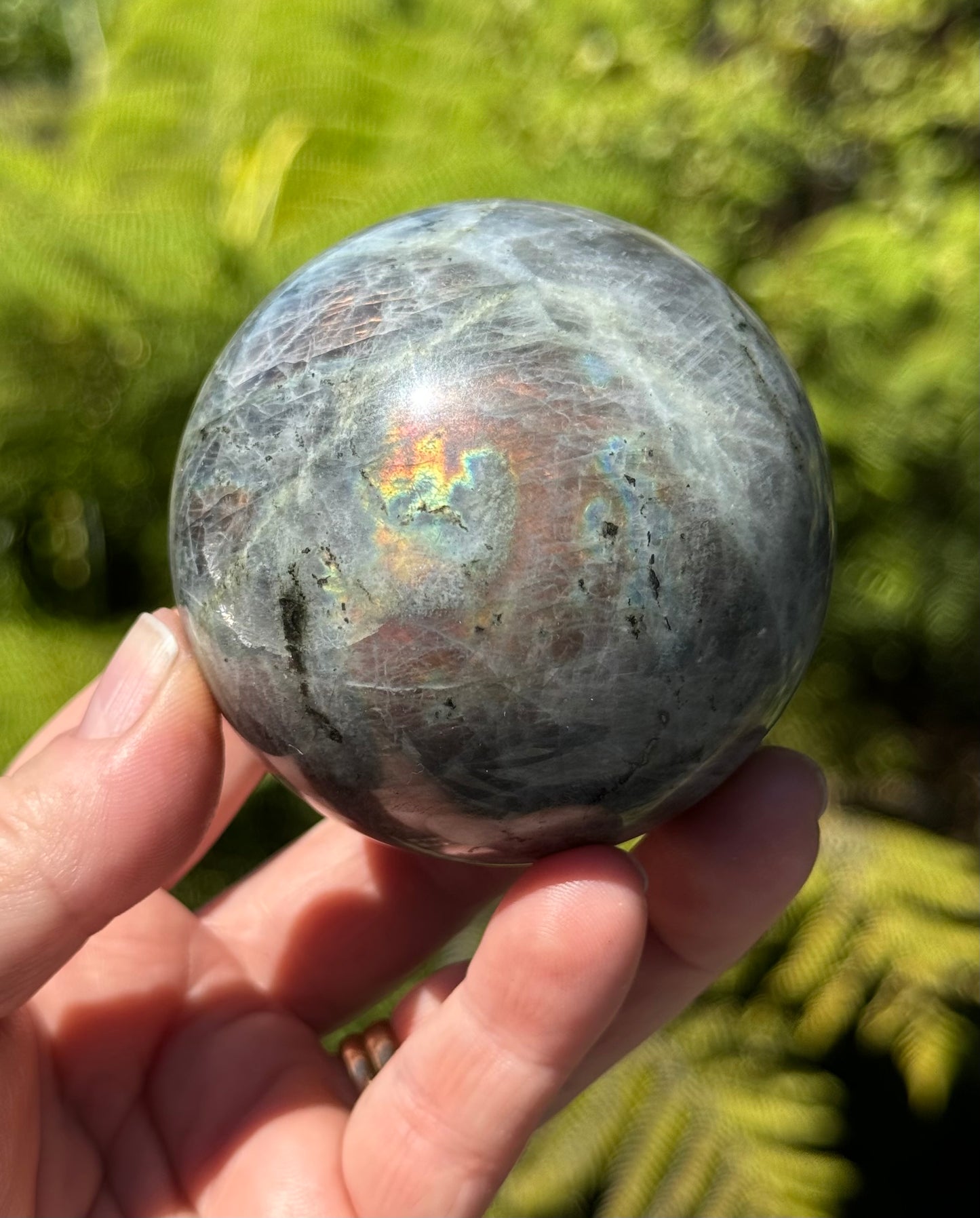 Labradorite Sphere Purple/Mermaid