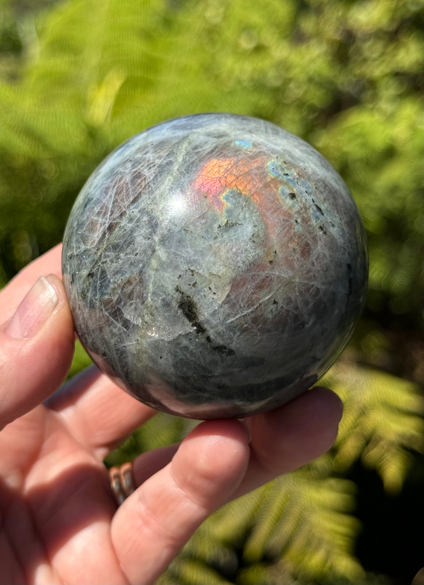 Labradorite Sphere Purple/Mermaid