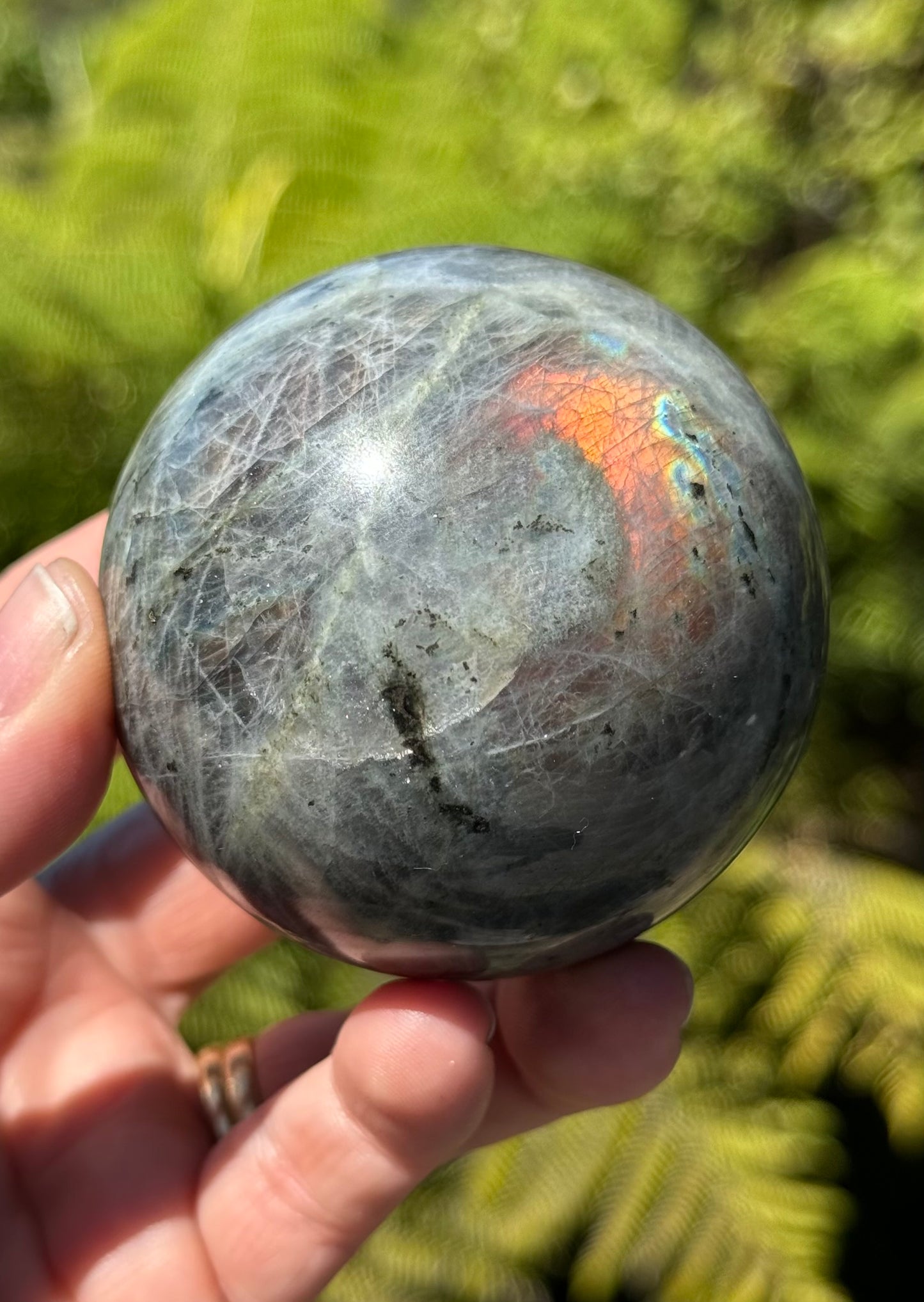 Labradorite Sphere Purple/Mermaid