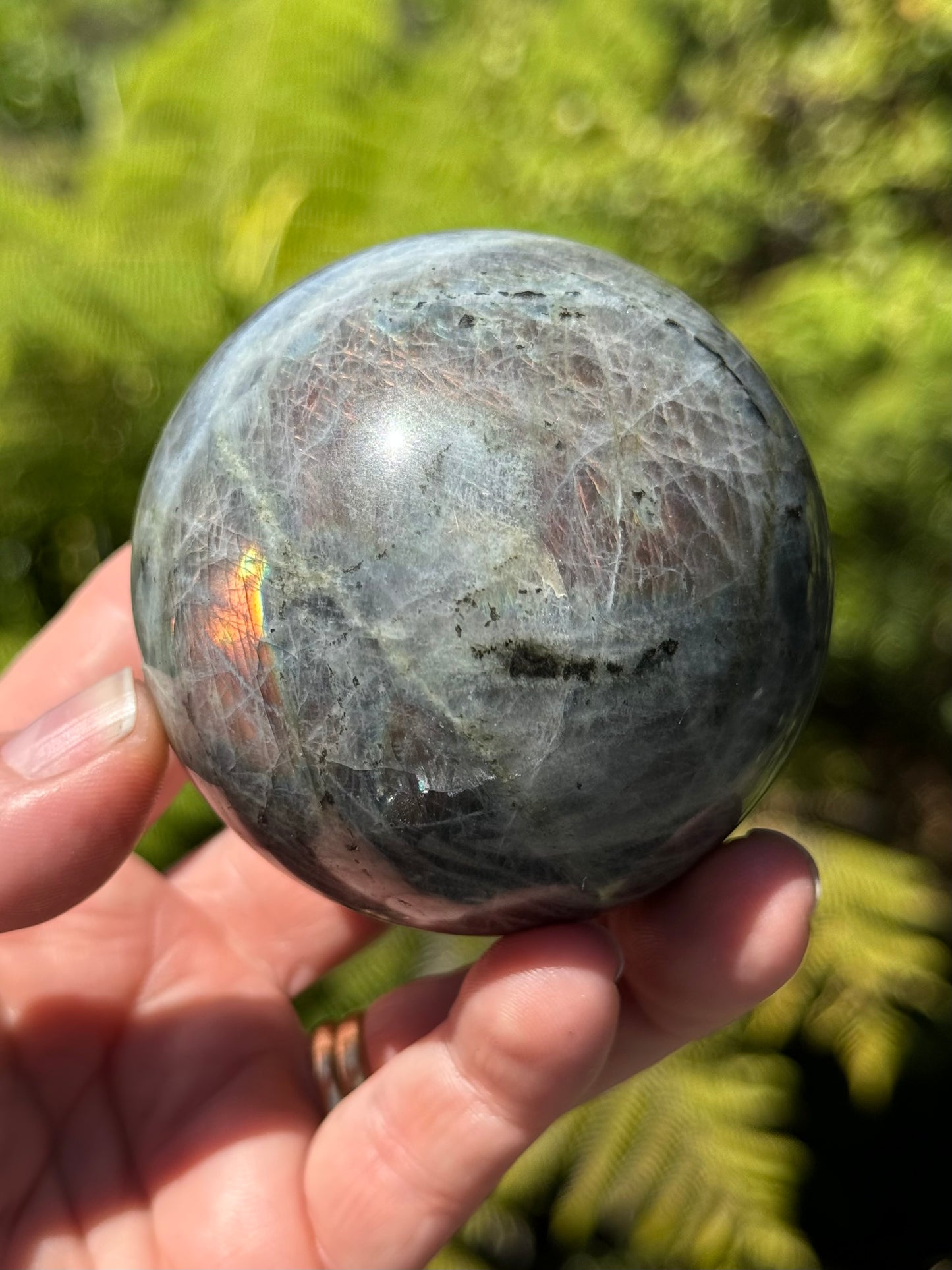 Labradorite Sphere Purple/Mermaid