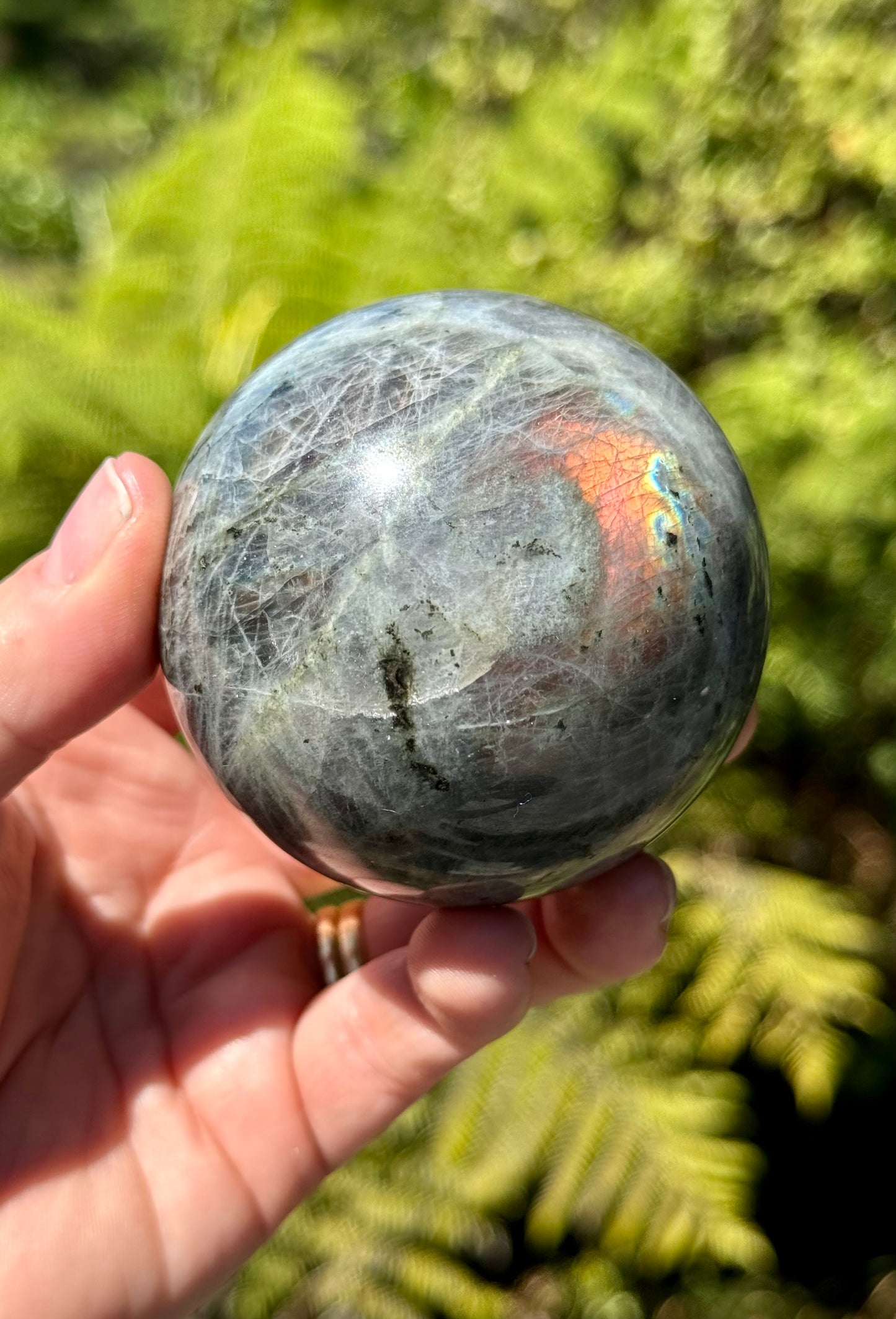 Labradorite Sphere Purple/Mermaid