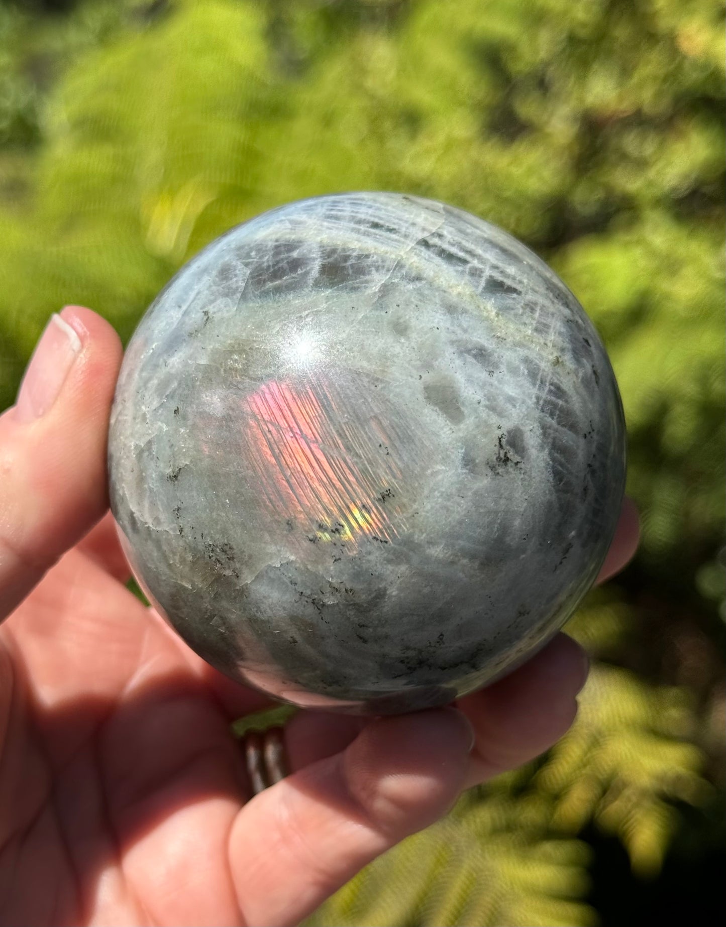 Labradorite Sphere Purple/Mermaid