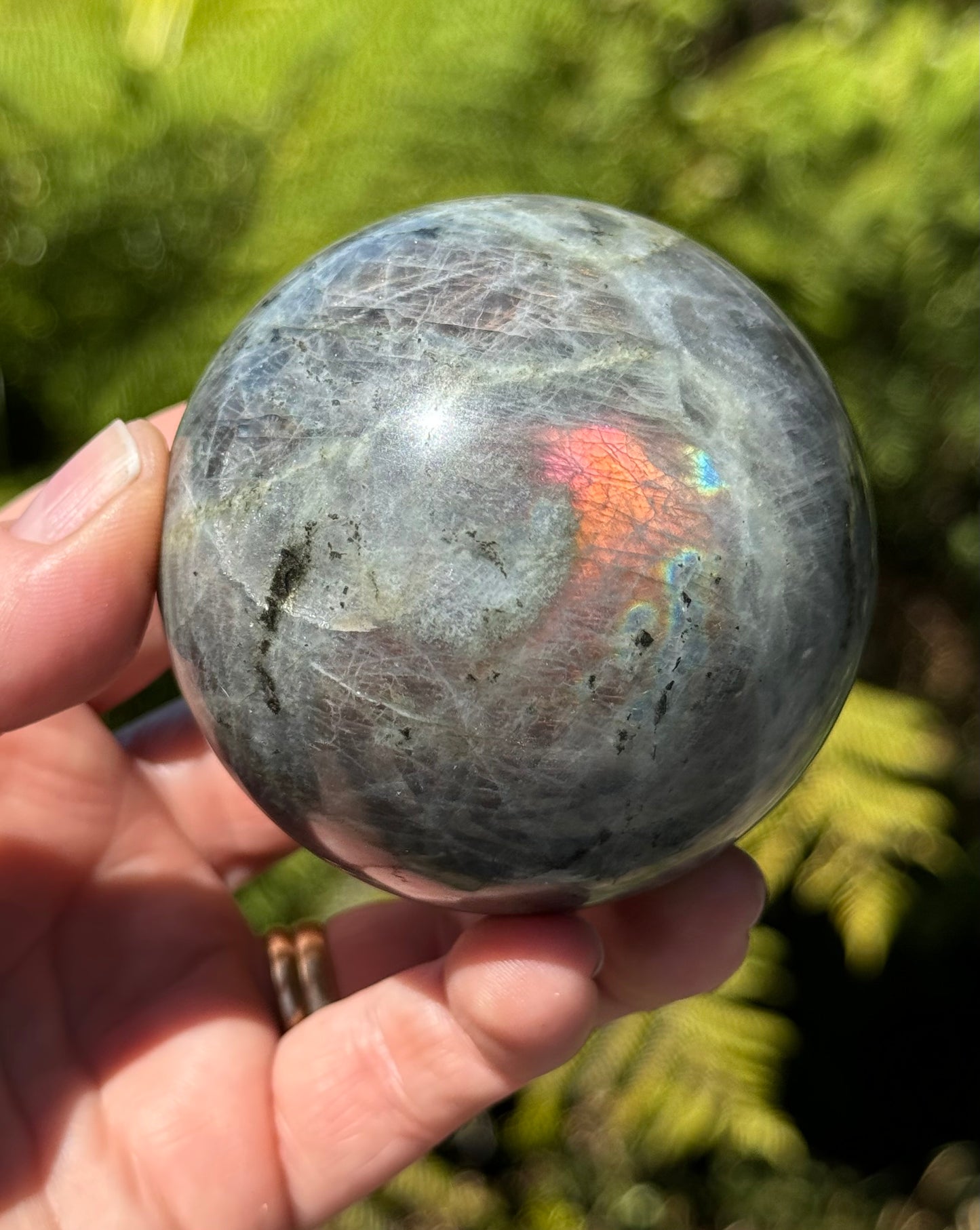 Labradorite Sphere Purple/Mermaid