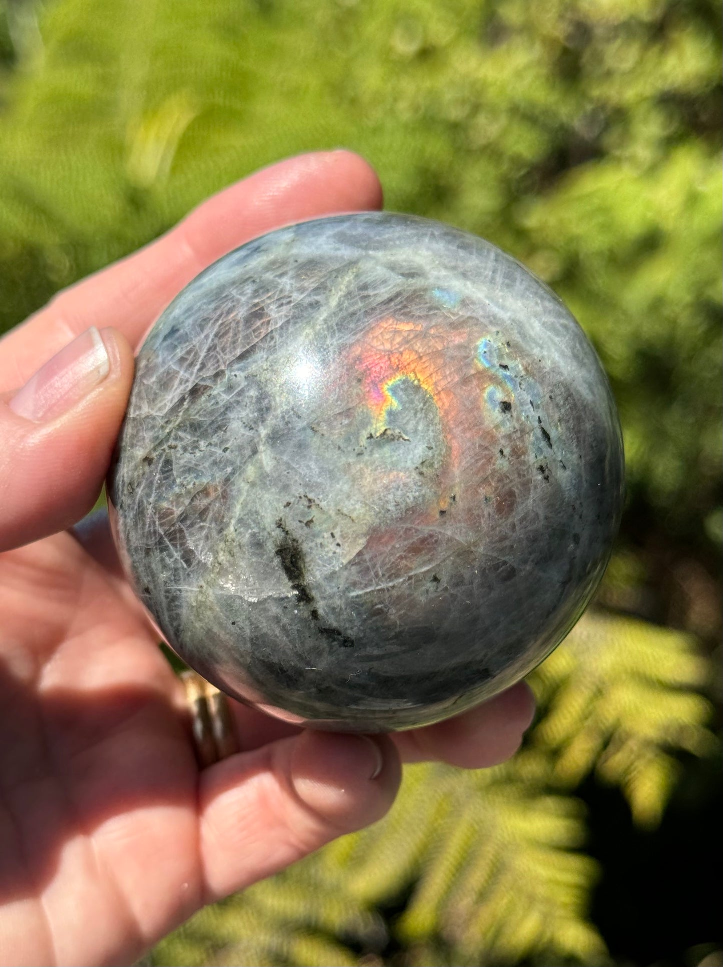 Labradorite Sphere Purple/Mermaid